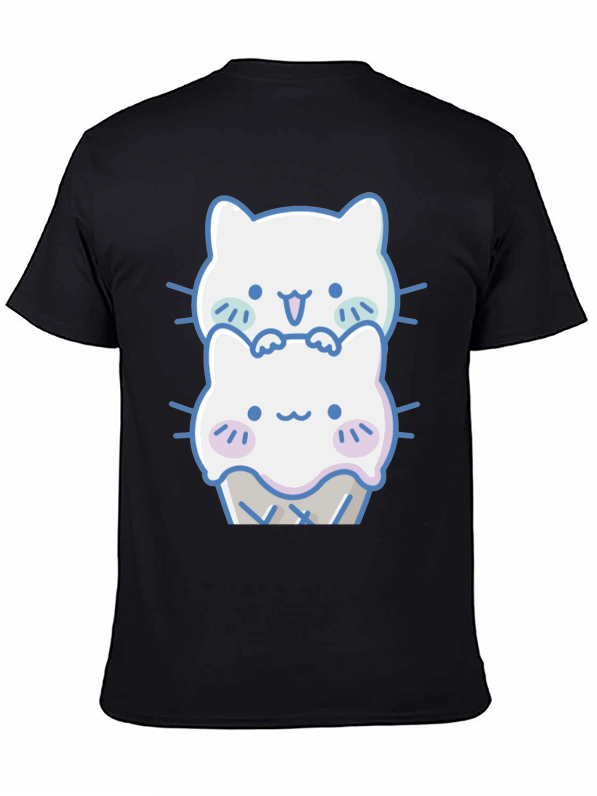 Cute Kawaii Cat Ice Cream T-Shirt