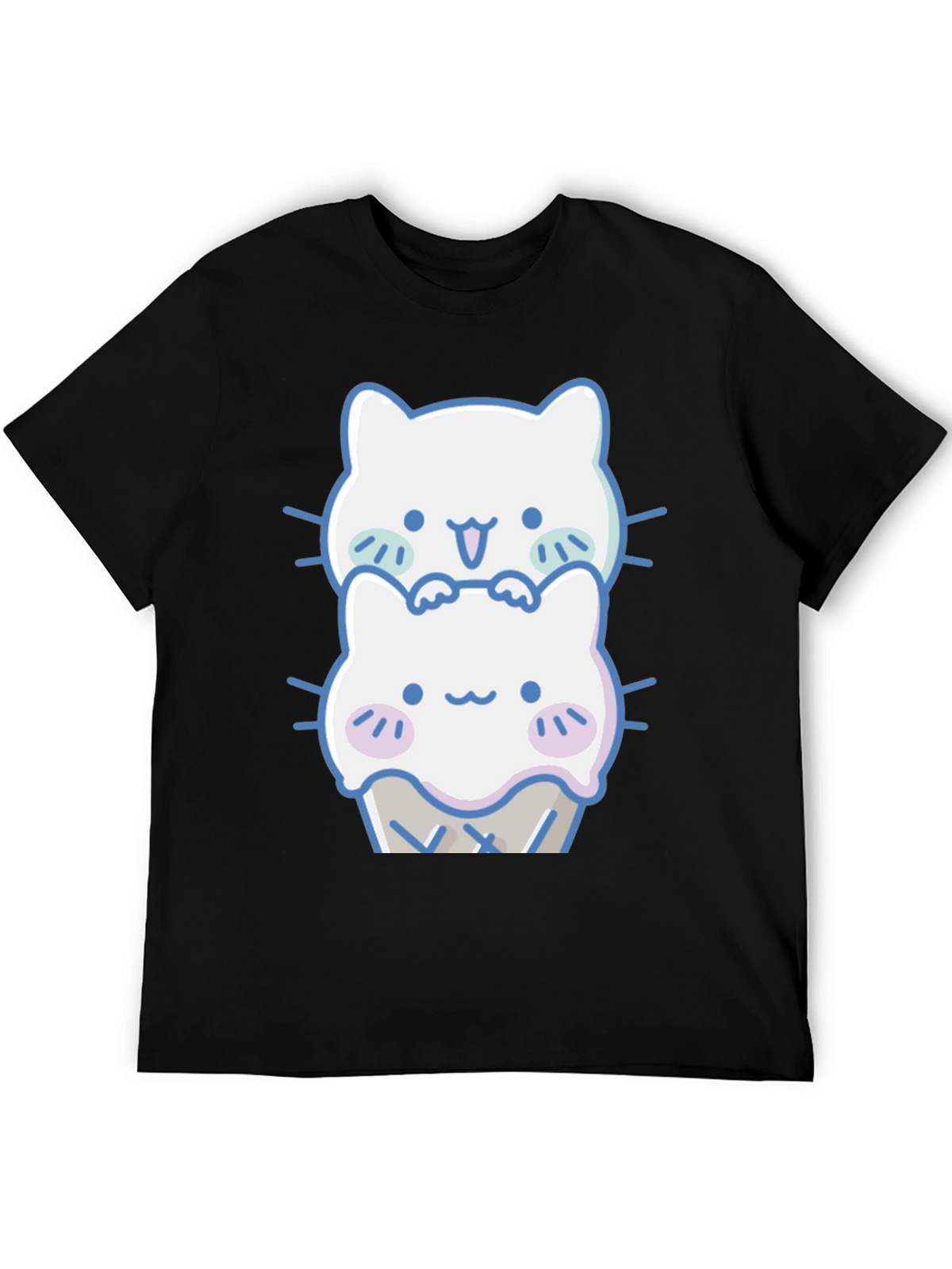 Cute Kawaii Cat Ice Cream T-Shirt