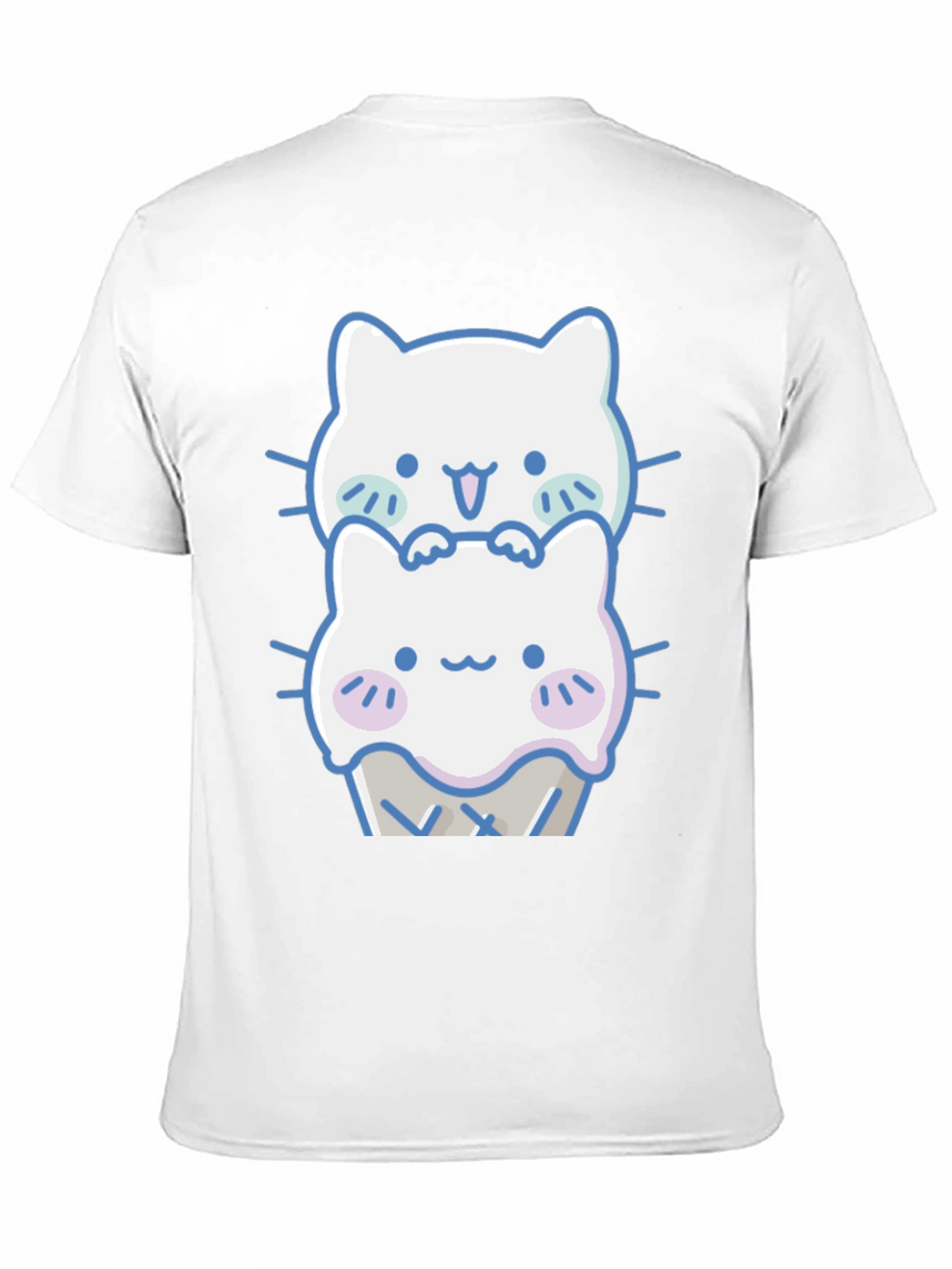 Cute Kawaii Cat Ice Cream T-Shirt