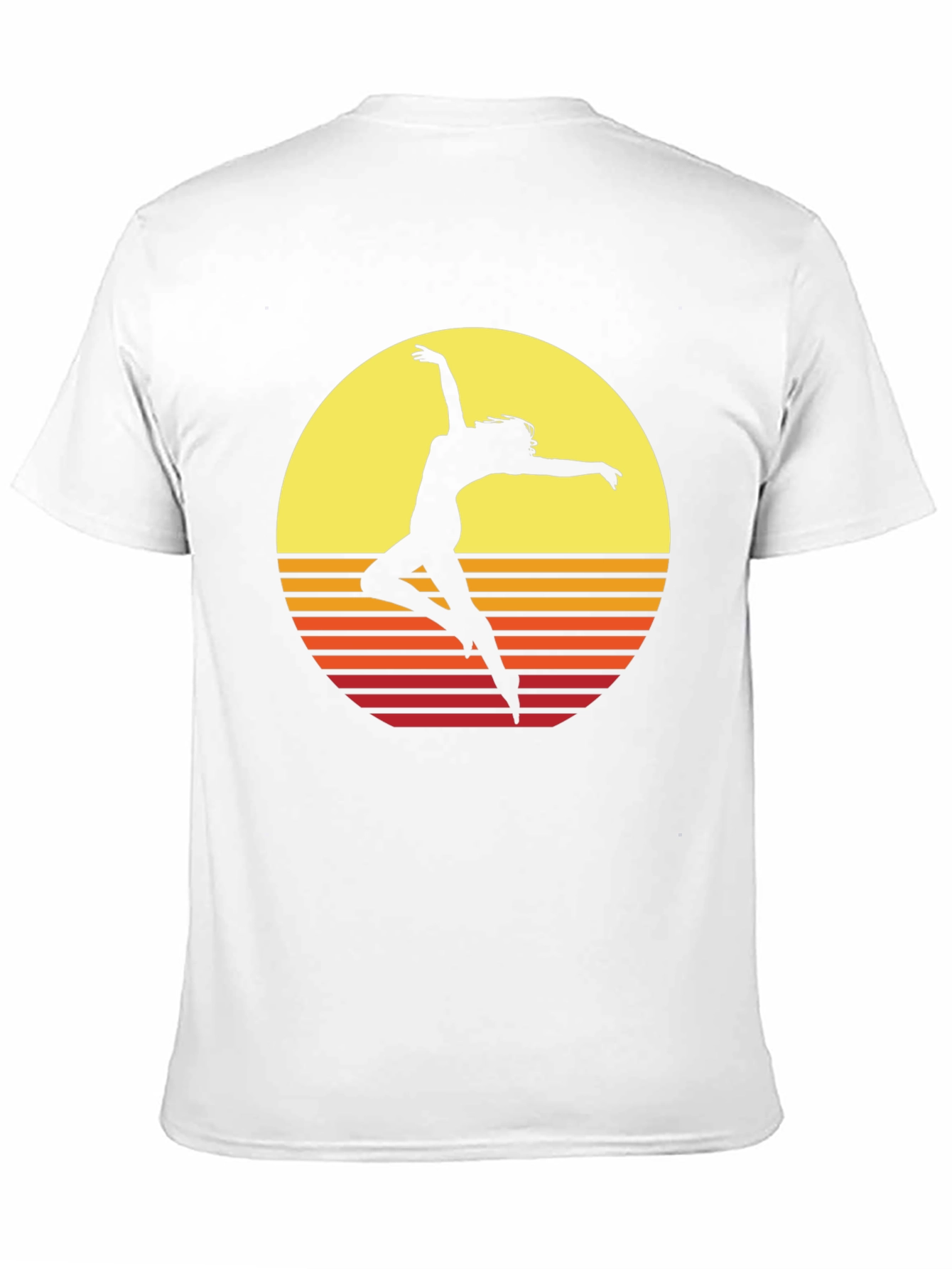 Retro Sunset Dancer Graphic T-Shirt
