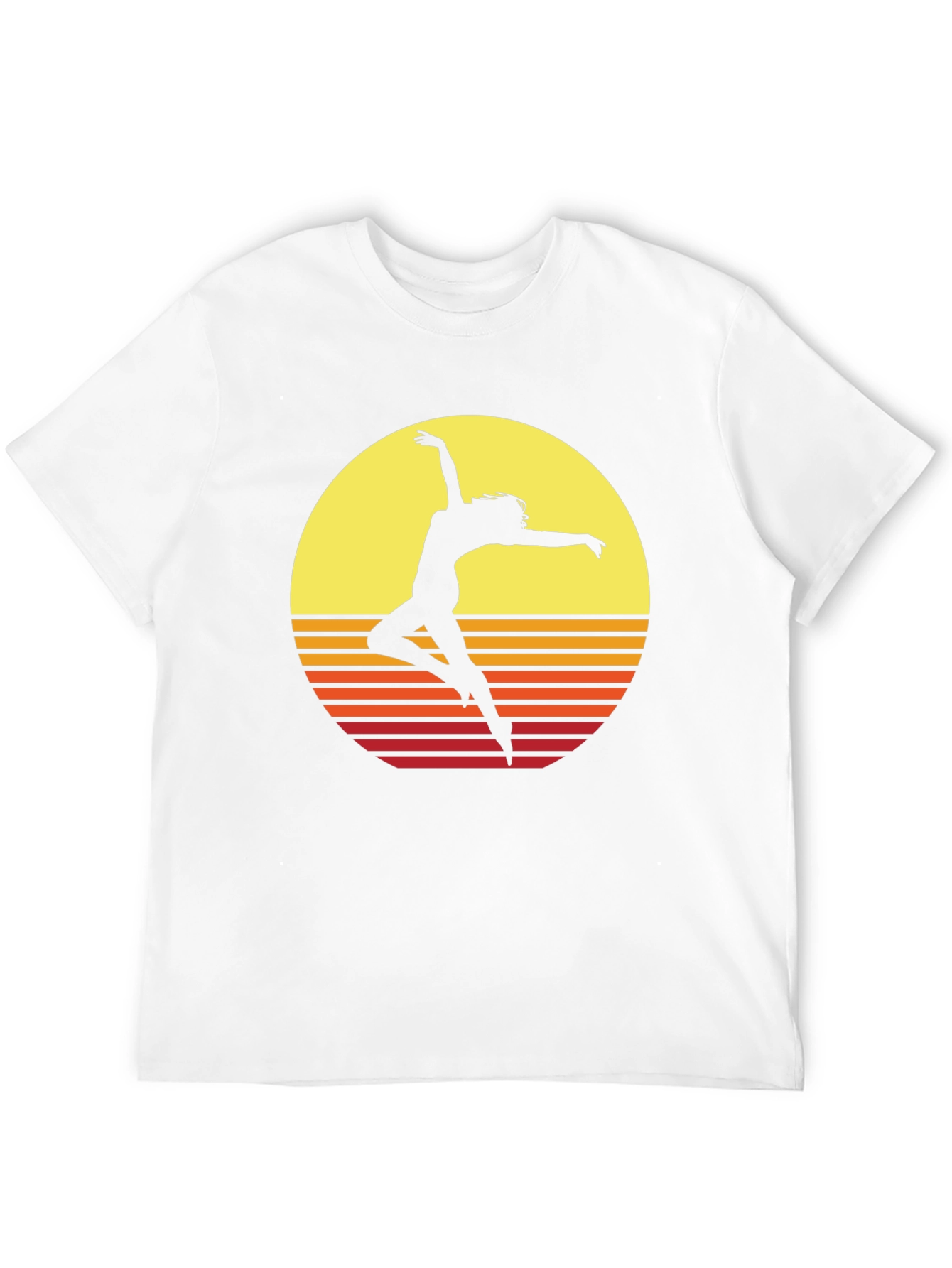 Retro Sunset Dancer Graphic T-Shirt