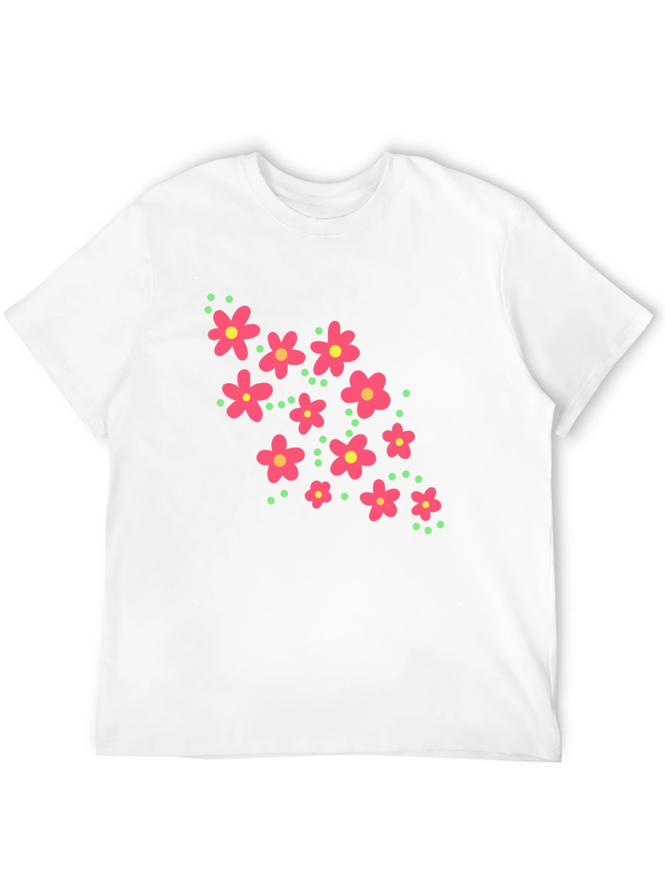 Floral Graphic Black T-Shirt