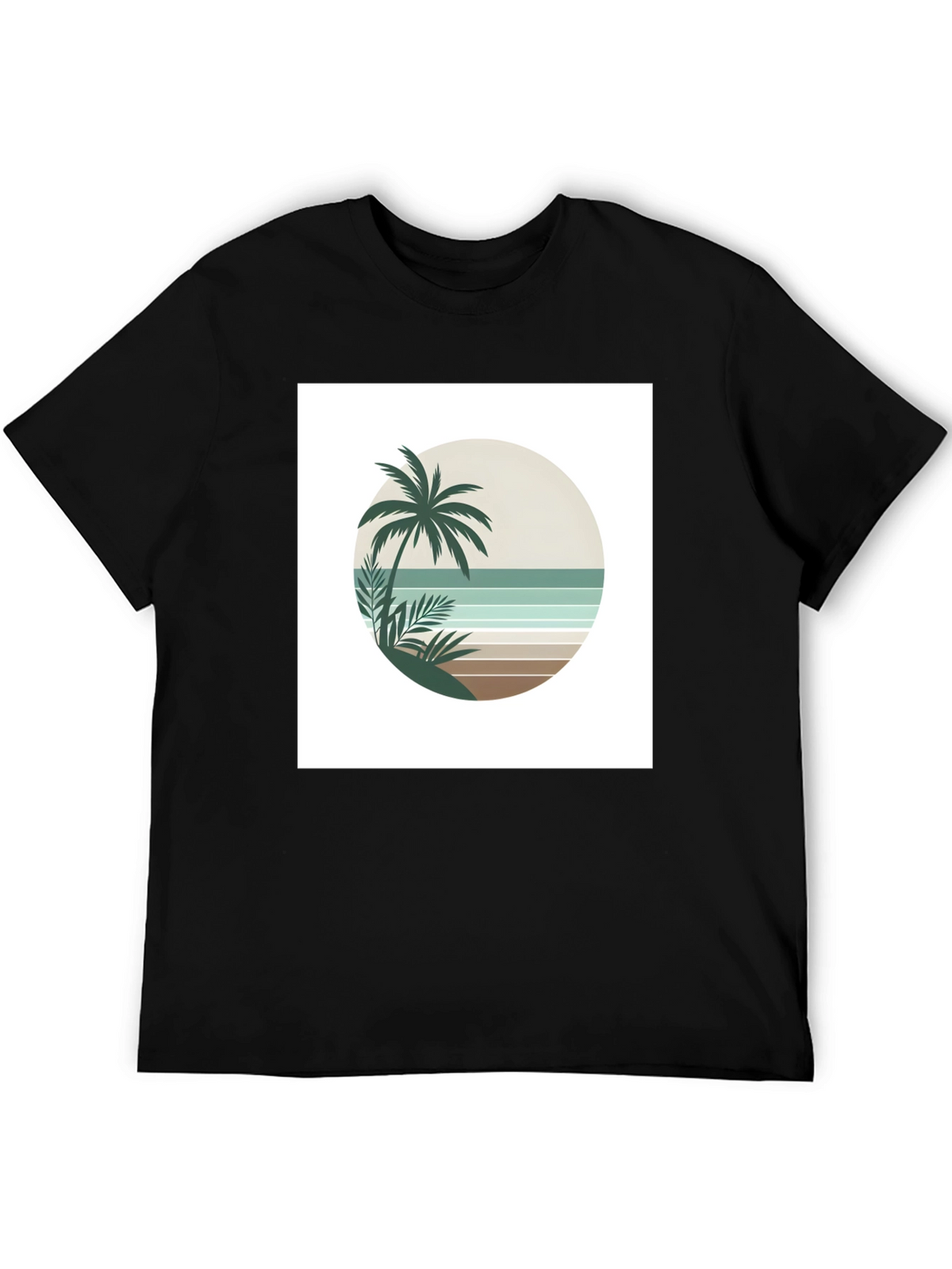 Retro Palm Tree Beach T-Shirt