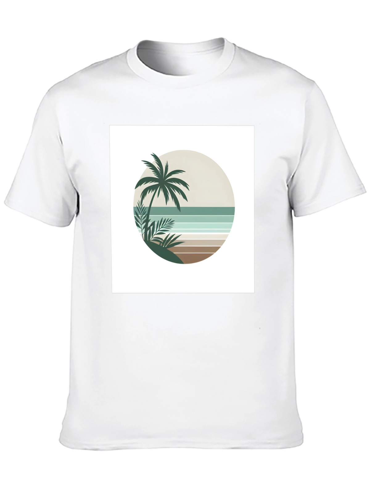 Retro Palm Tree Beach T-Shirt