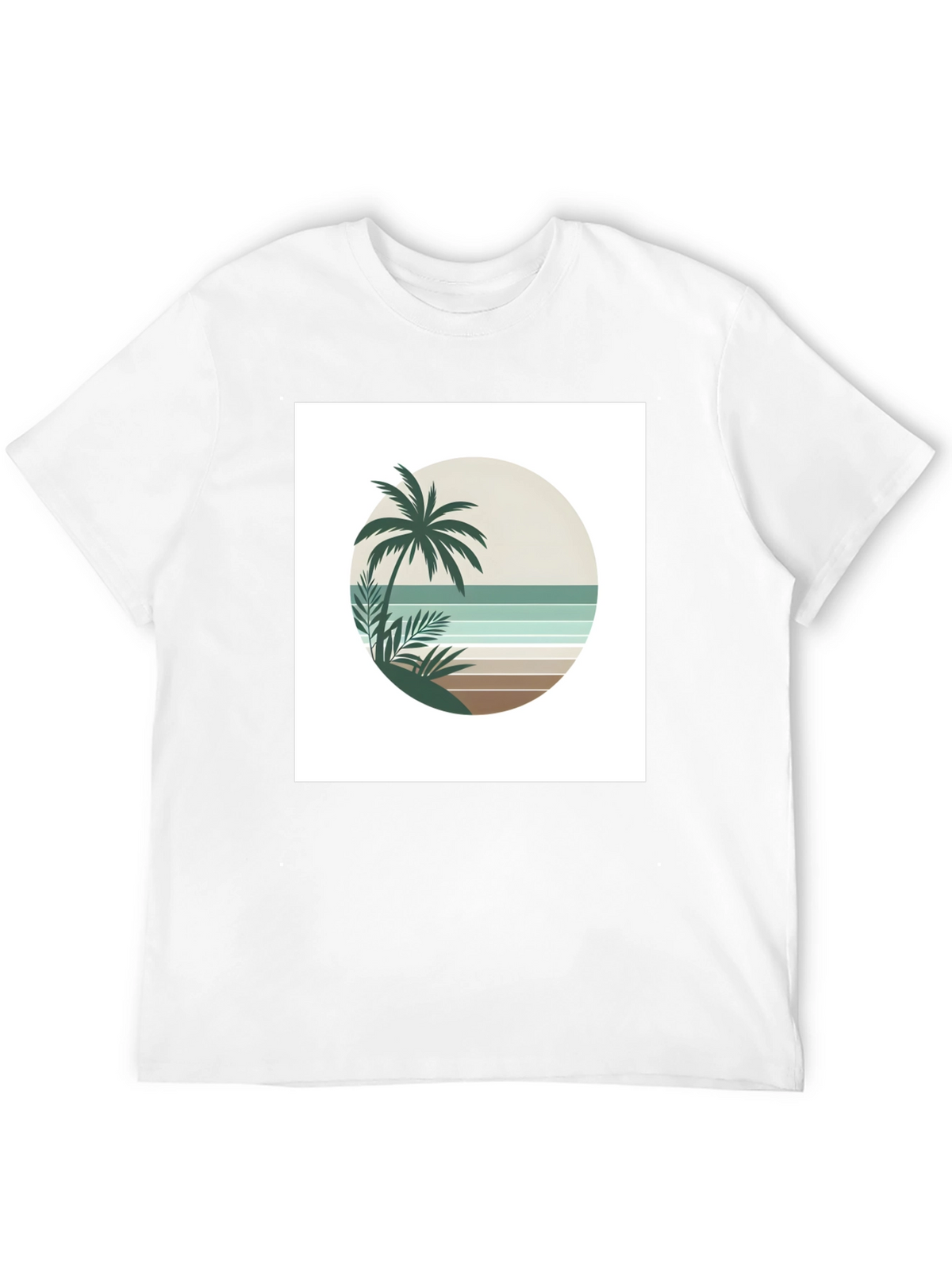 Retro Palm Tree Beach T-Shirt