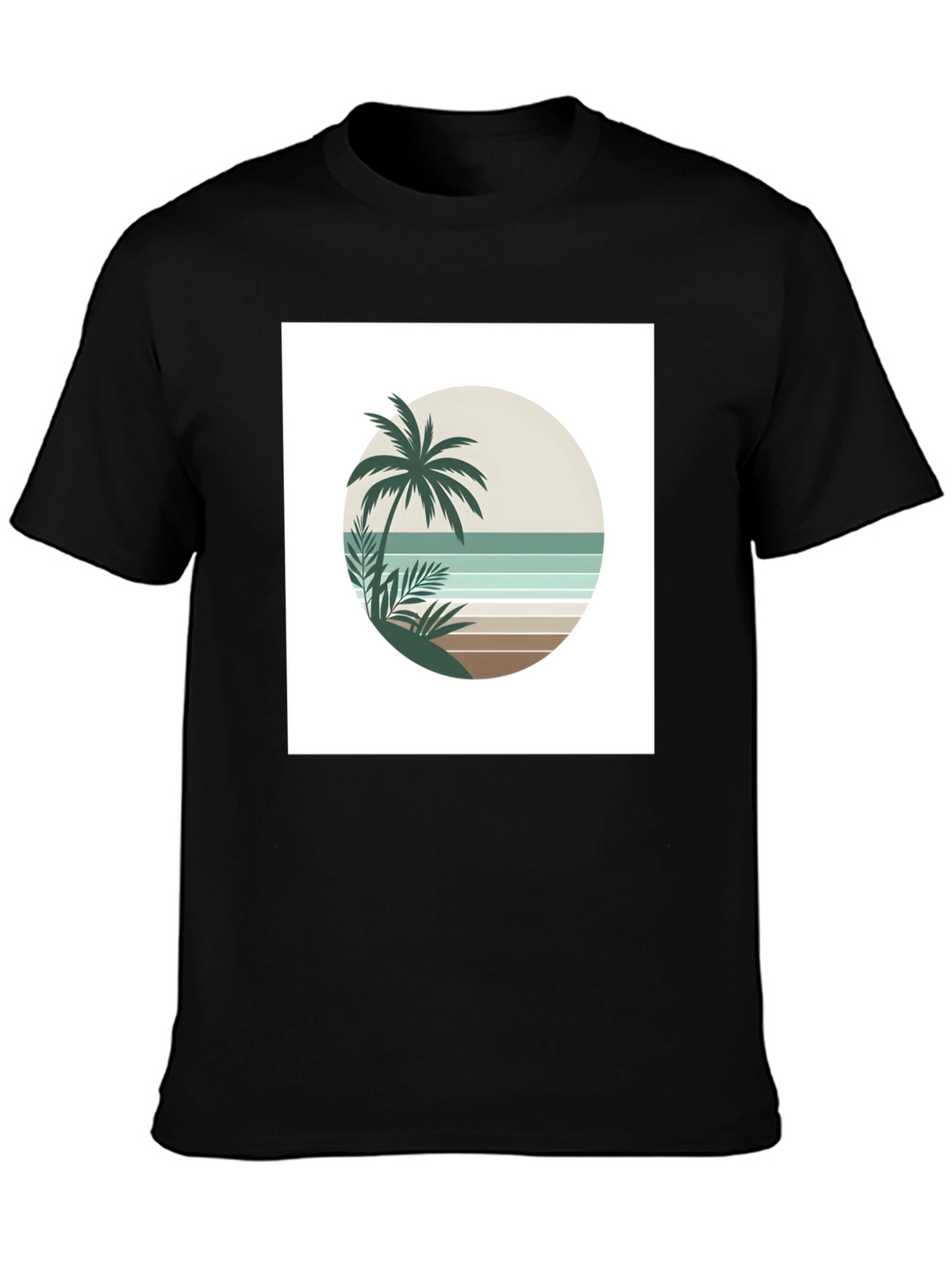 Retro Palm Tree Beach T-Shirt