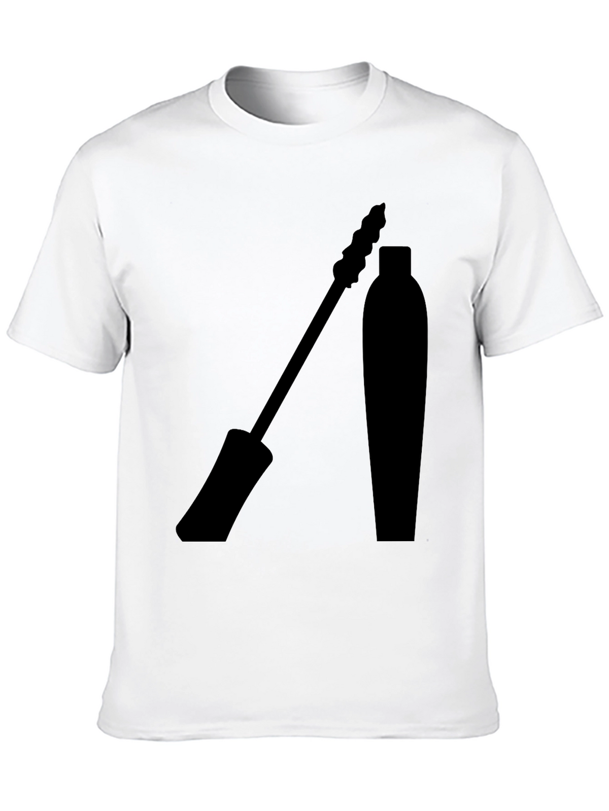 Mascara Graphic Tee - Stylish Eyelash Design T-Shirt