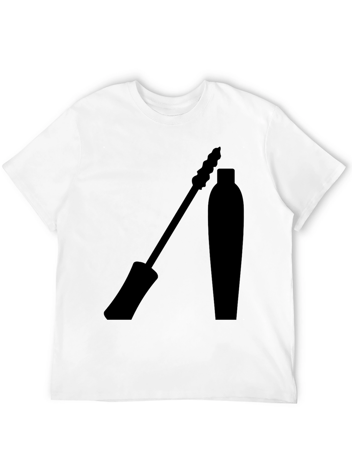 Mascara Graphic Tee - Stylish Eyelash Design T-Shirt