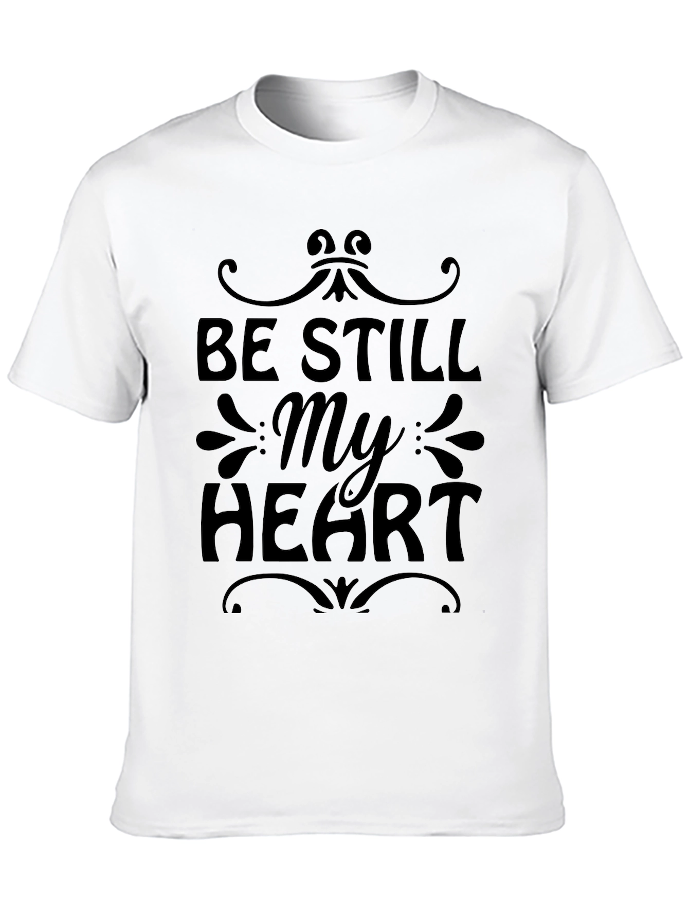 Be Still My Heart Graphic Tee - Black Unisex