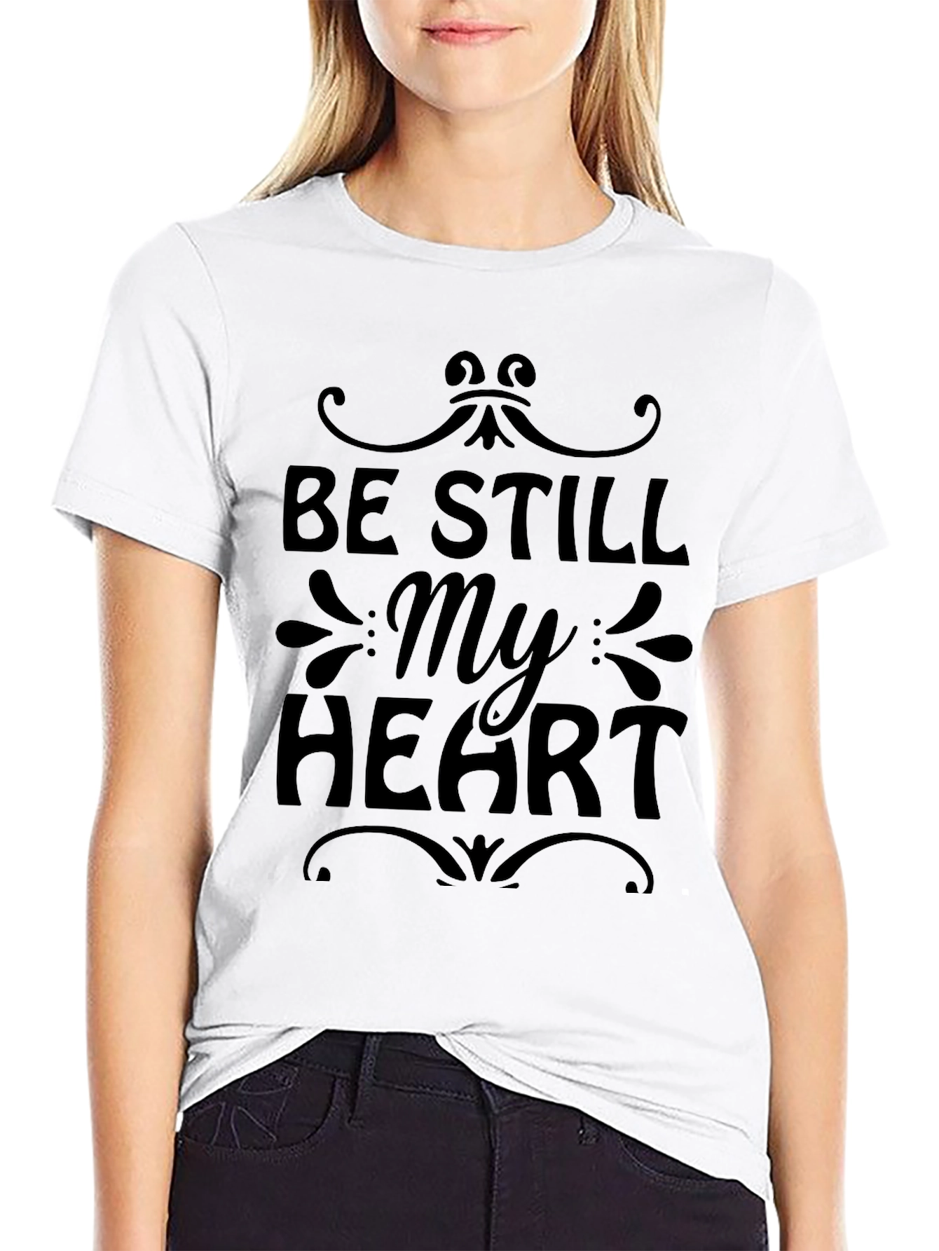 Be Still My Heart Graphic Tee - Black Unisex