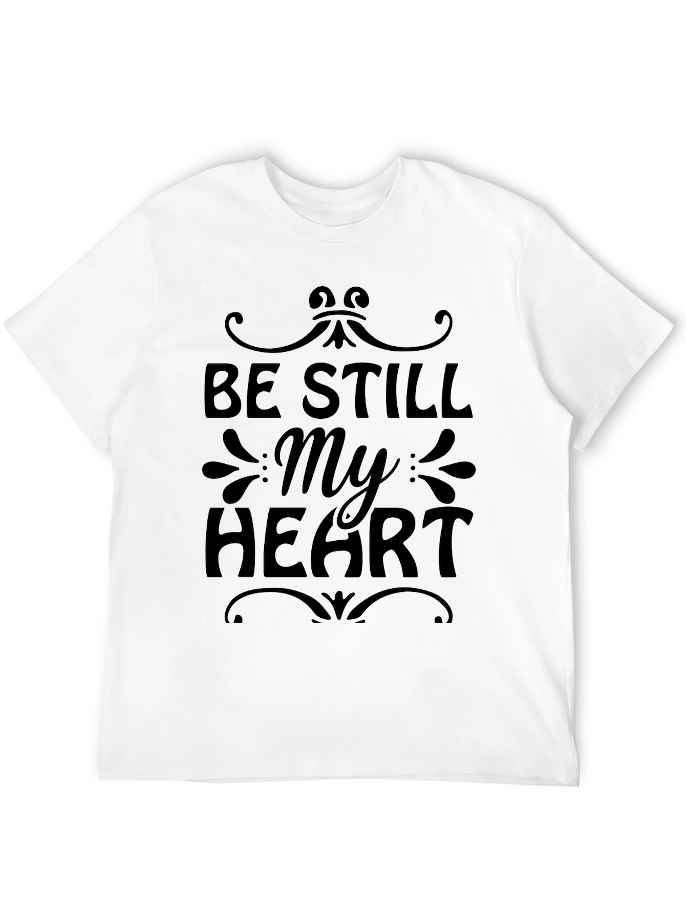 Be Still My Heart Graphic Tee - Black Unisex