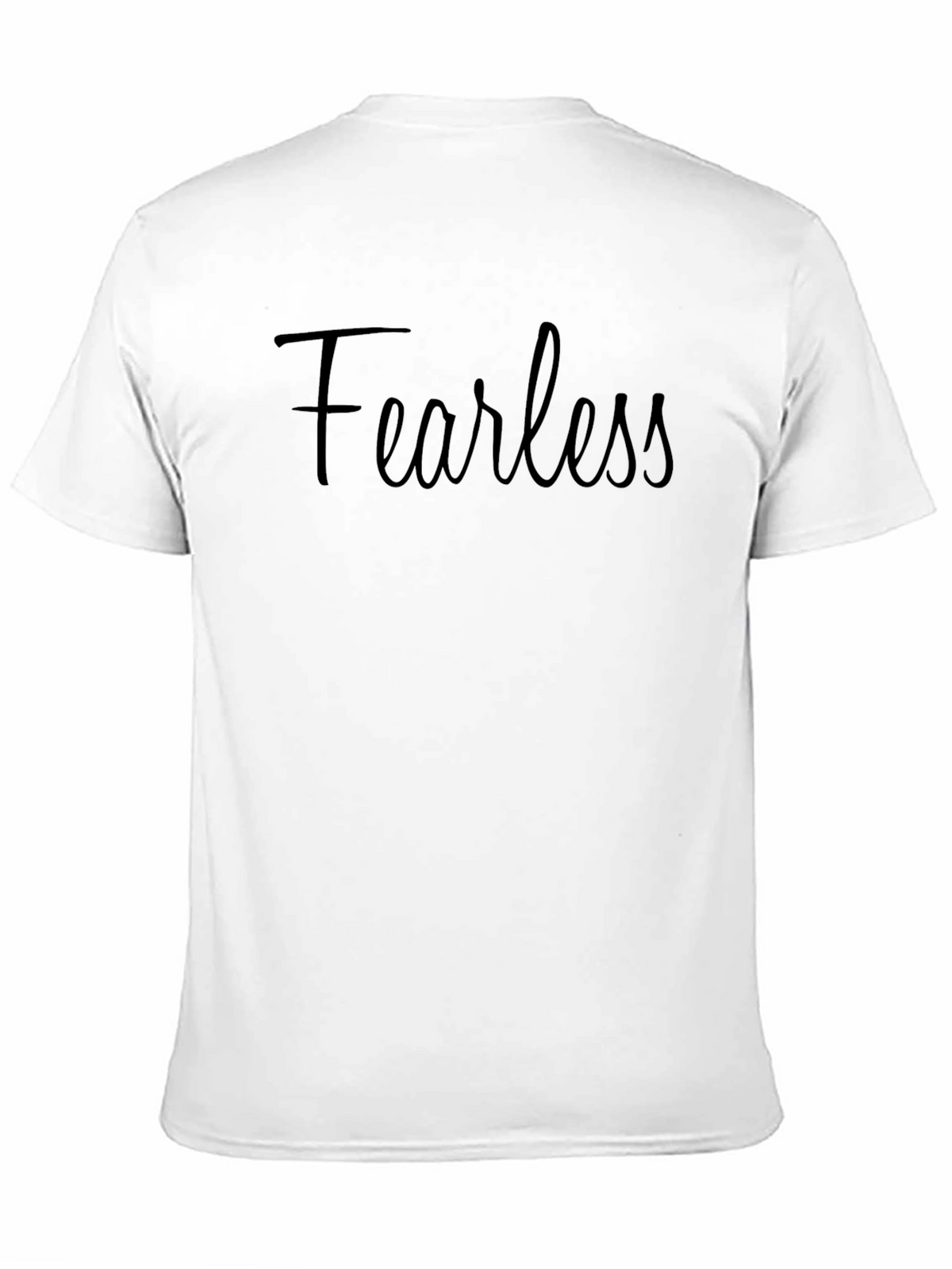 Fearless Black Cotton T-Shirt