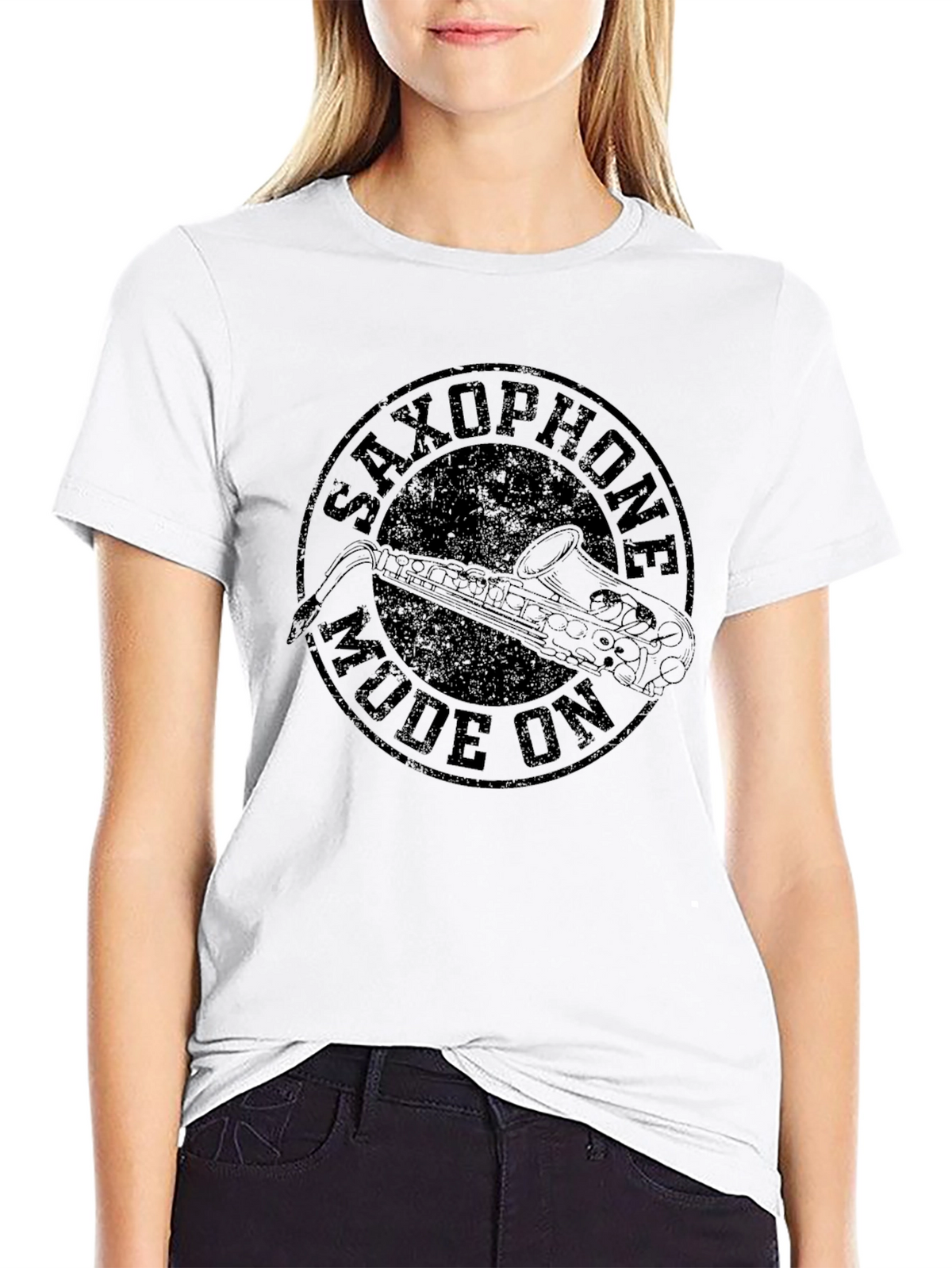 Saxophone Mode On T-Shirt - Musician Tee