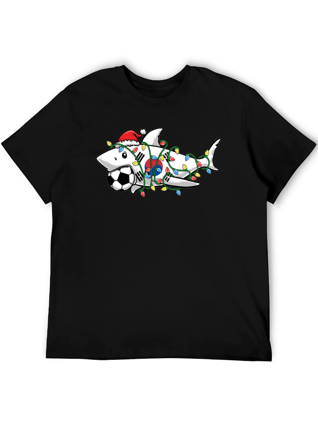 Festive Shark Soccer Tee