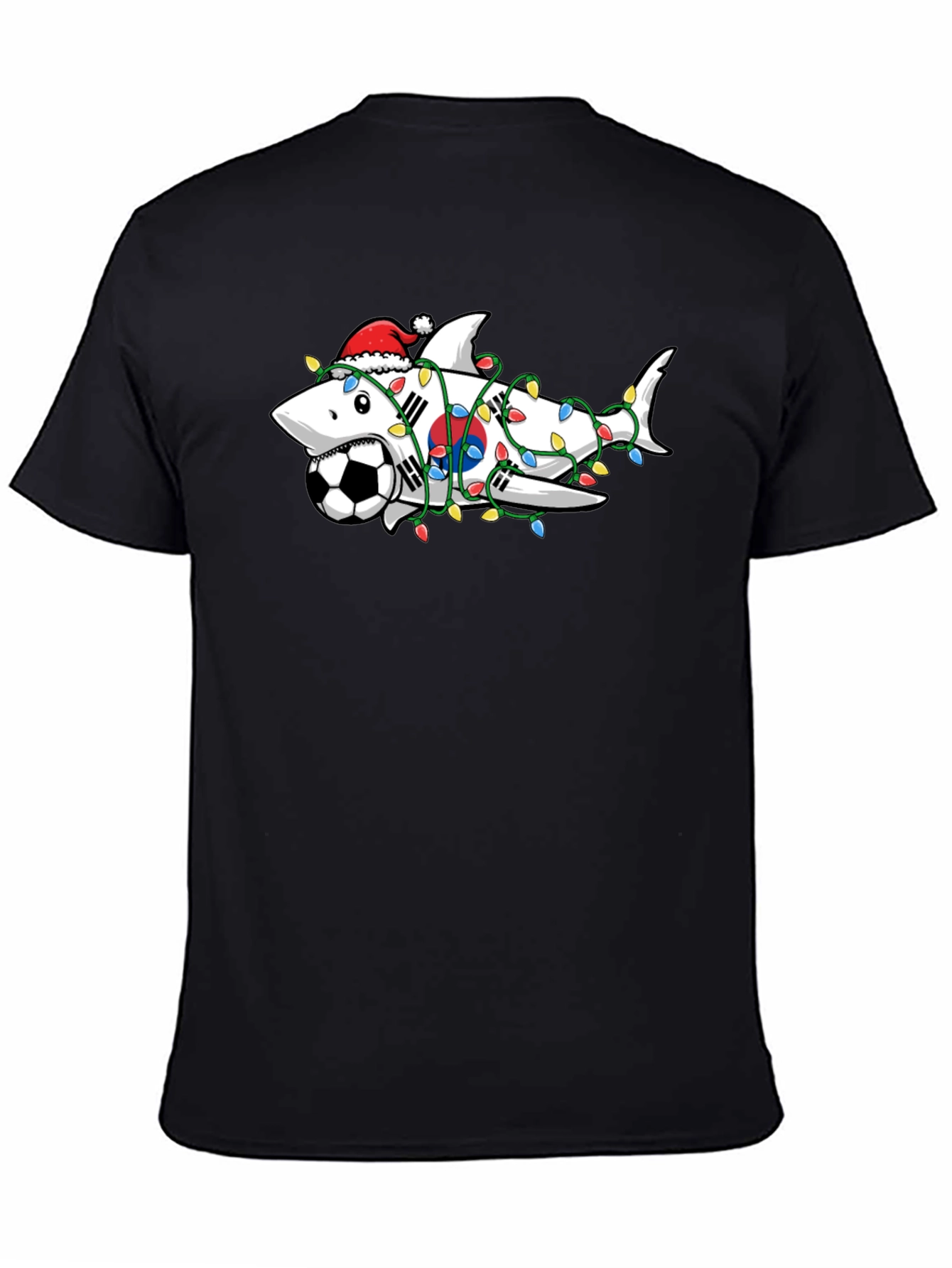 Festive Shark Soccer Tee