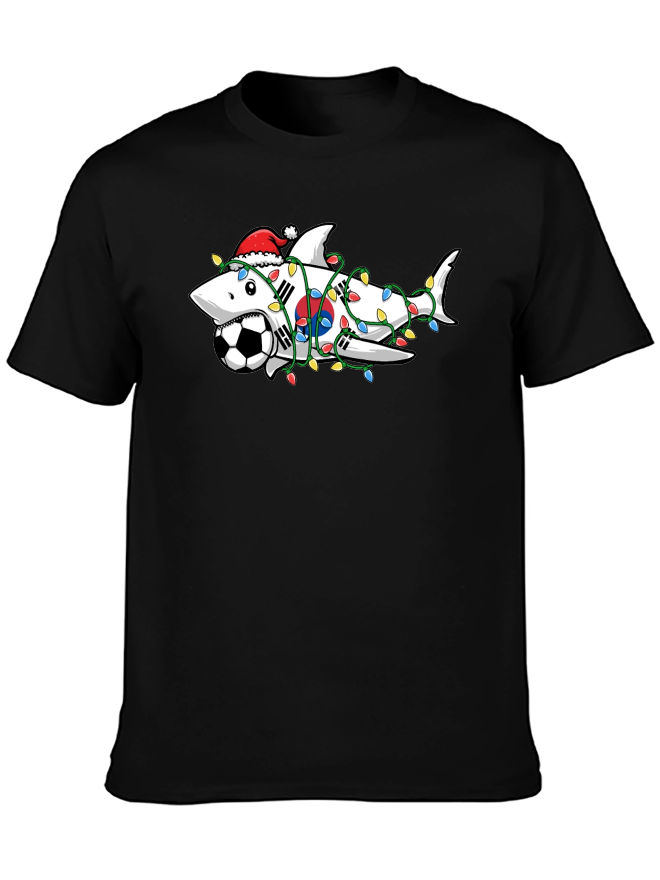 Festive Shark Soccer Tee