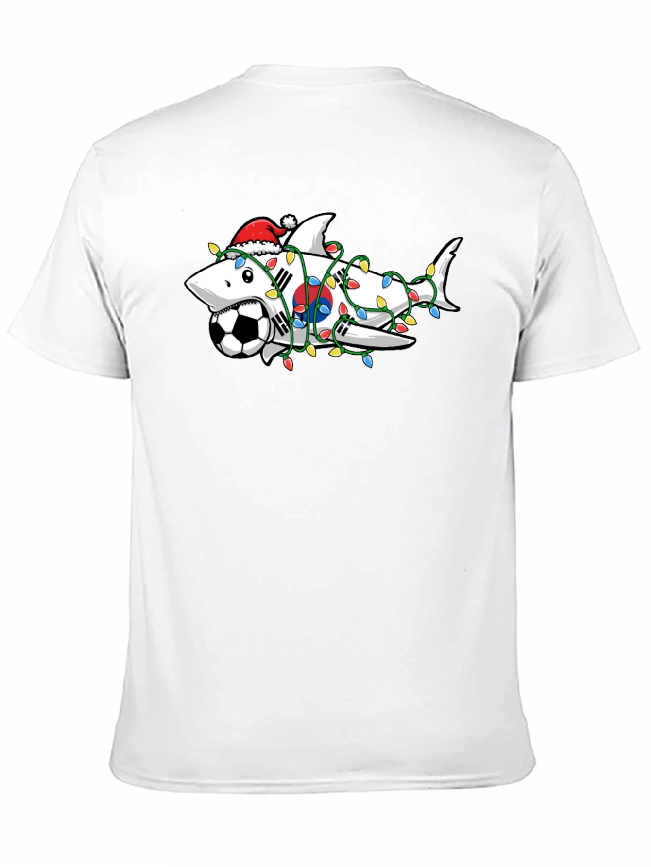 Festive Shark Soccer Tee