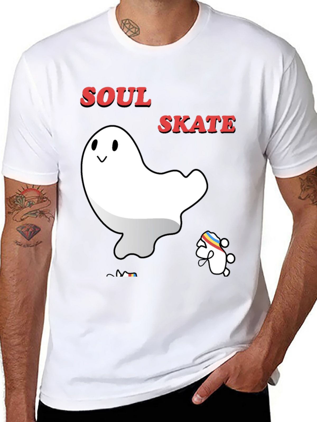Soul Skate Ghost T-Shirt - Cool Graphic Tee