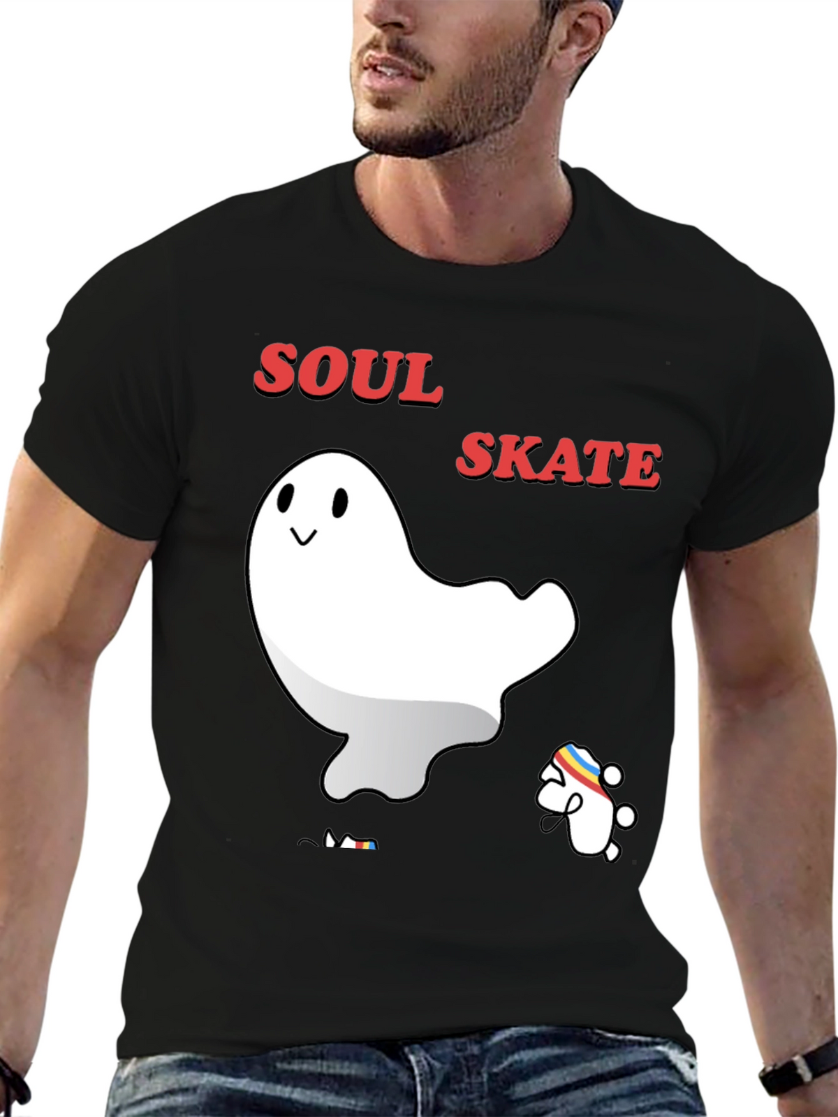 Soul Skate Ghost T-Shirt - Cool Graphic Tee