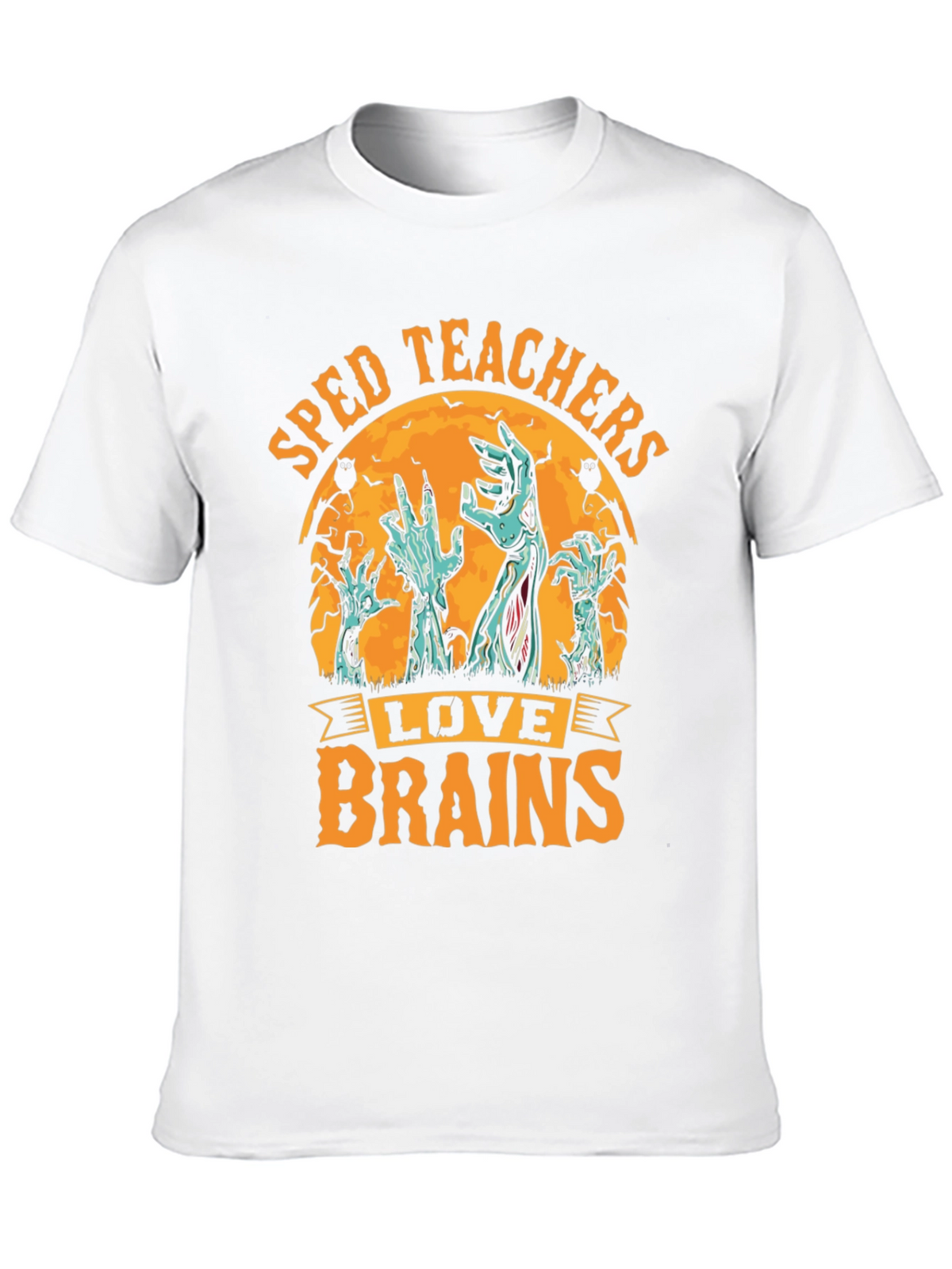SPED Teachers Love Brains Halloween T-Shirt
