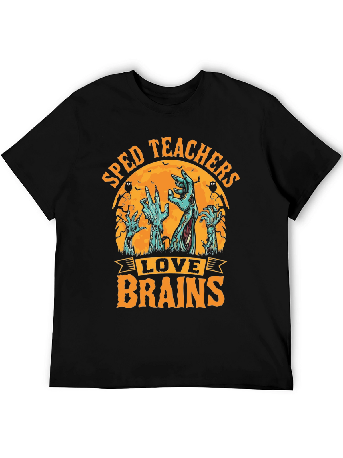 SPED Teachers Love Brains Halloween T-Shirt