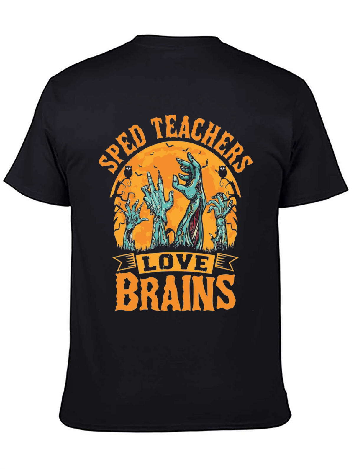 SPED Teachers Love Brains Halloween T-Shirt