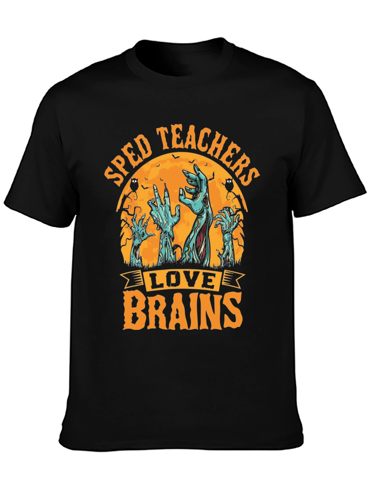 SPED Teachers Love Brains Halloween T-Shirt