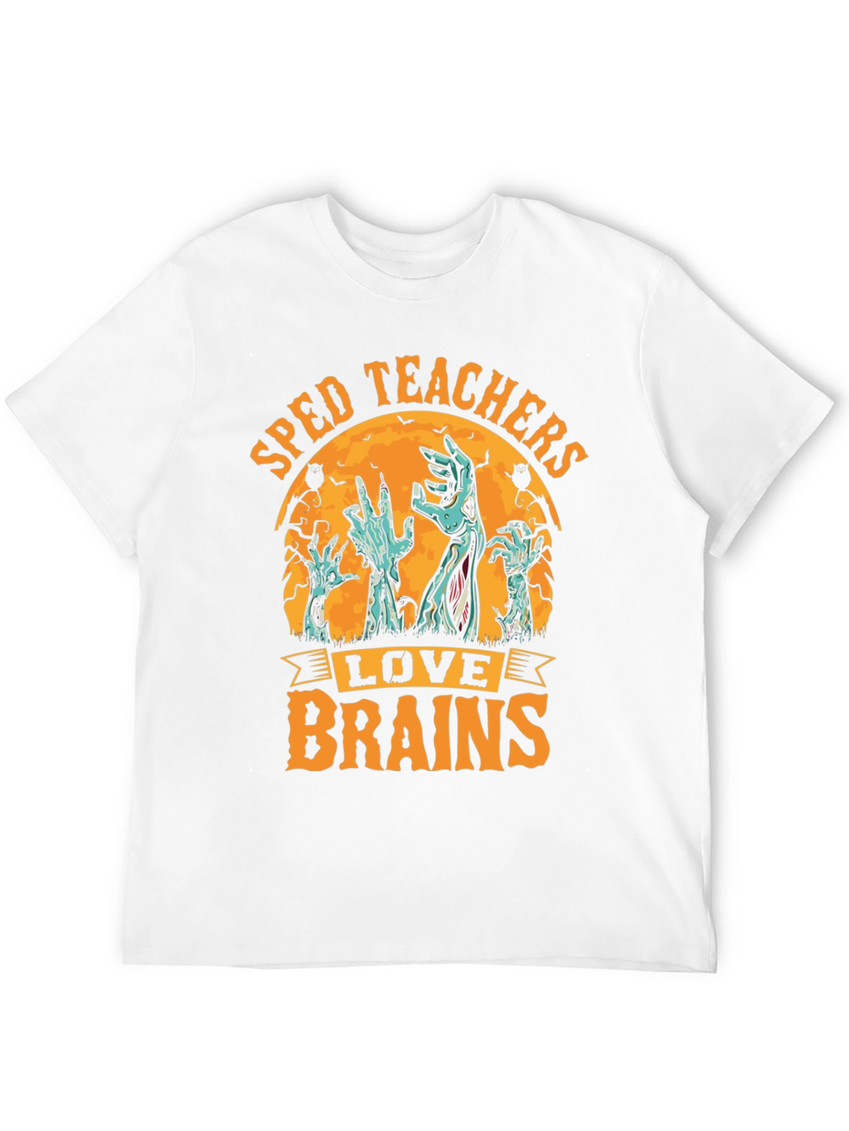 SPED Teachers Love Brains Halloween T-Shirt