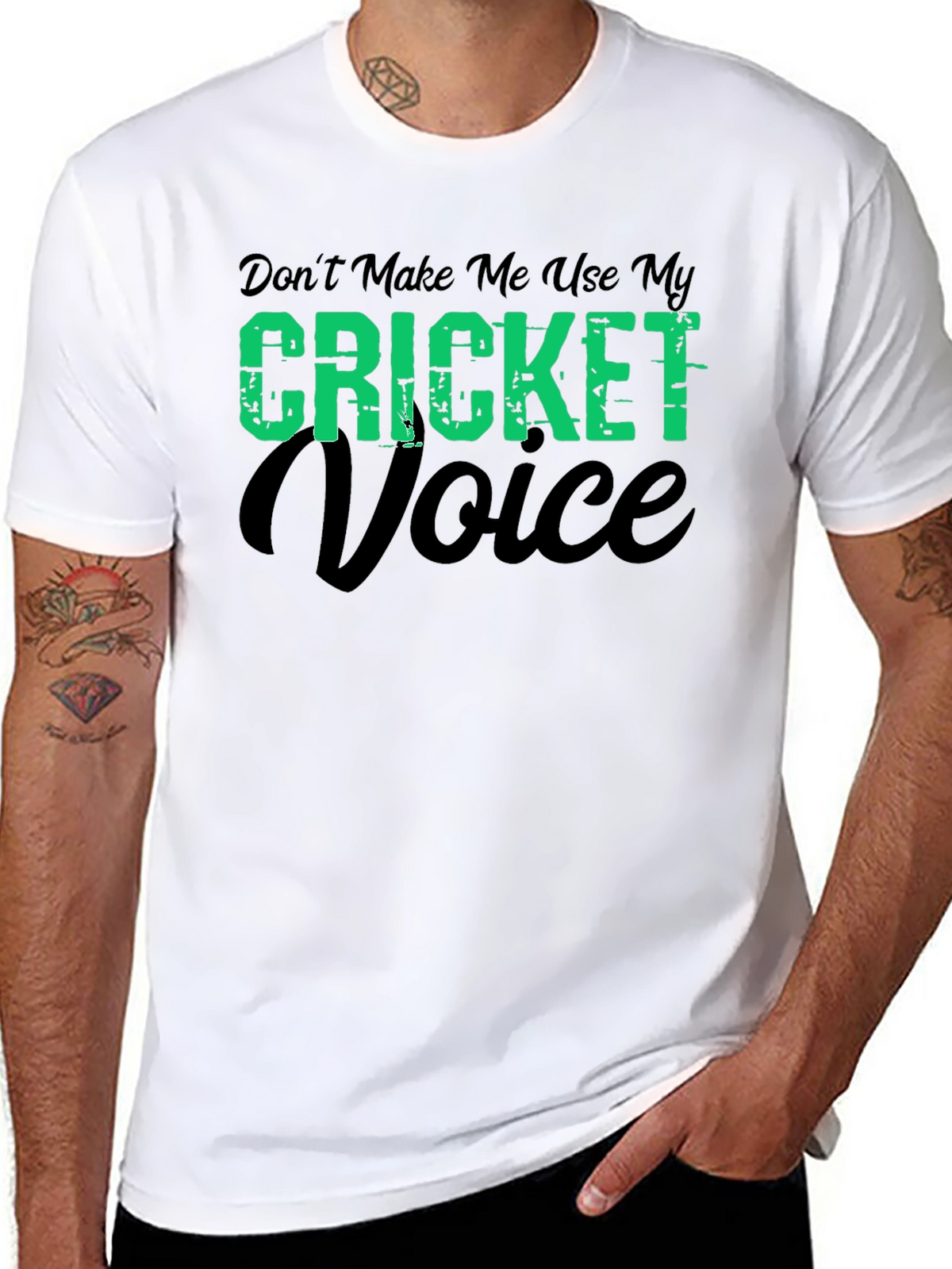 Cricket Voice T-Shirt - Funny Cricket Fan Tee