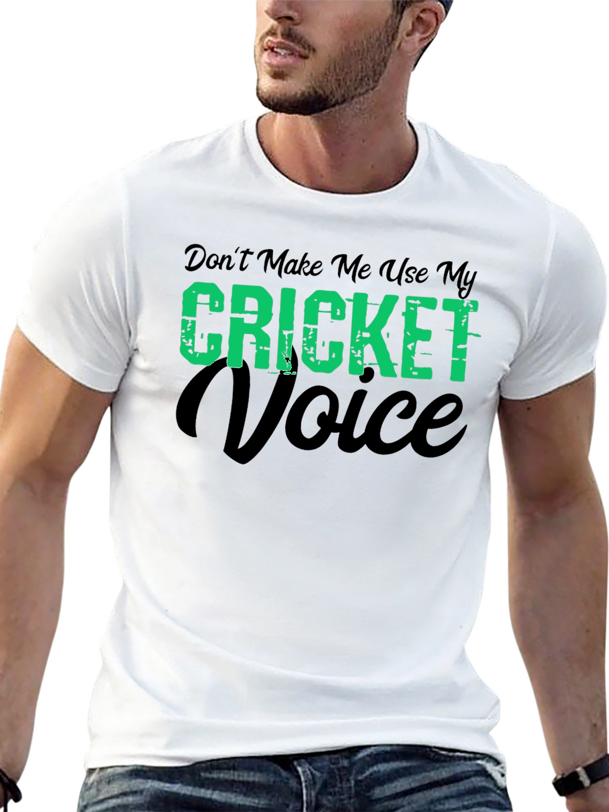 Cricket Voice T-Shirt - Funny Cricket Fan Tee