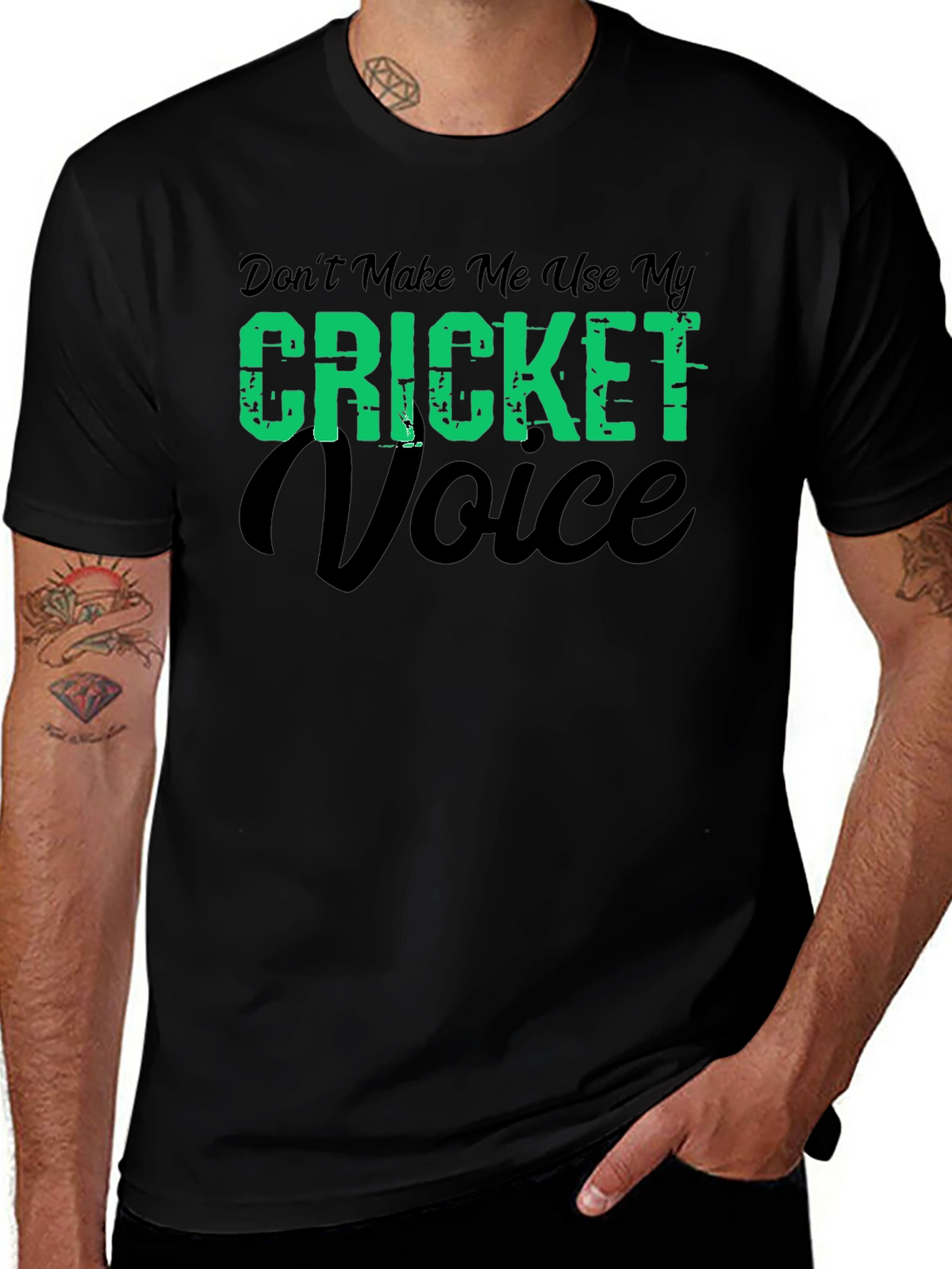 Cricket Voice T-Shirt - Funny Cricket Fan Tee