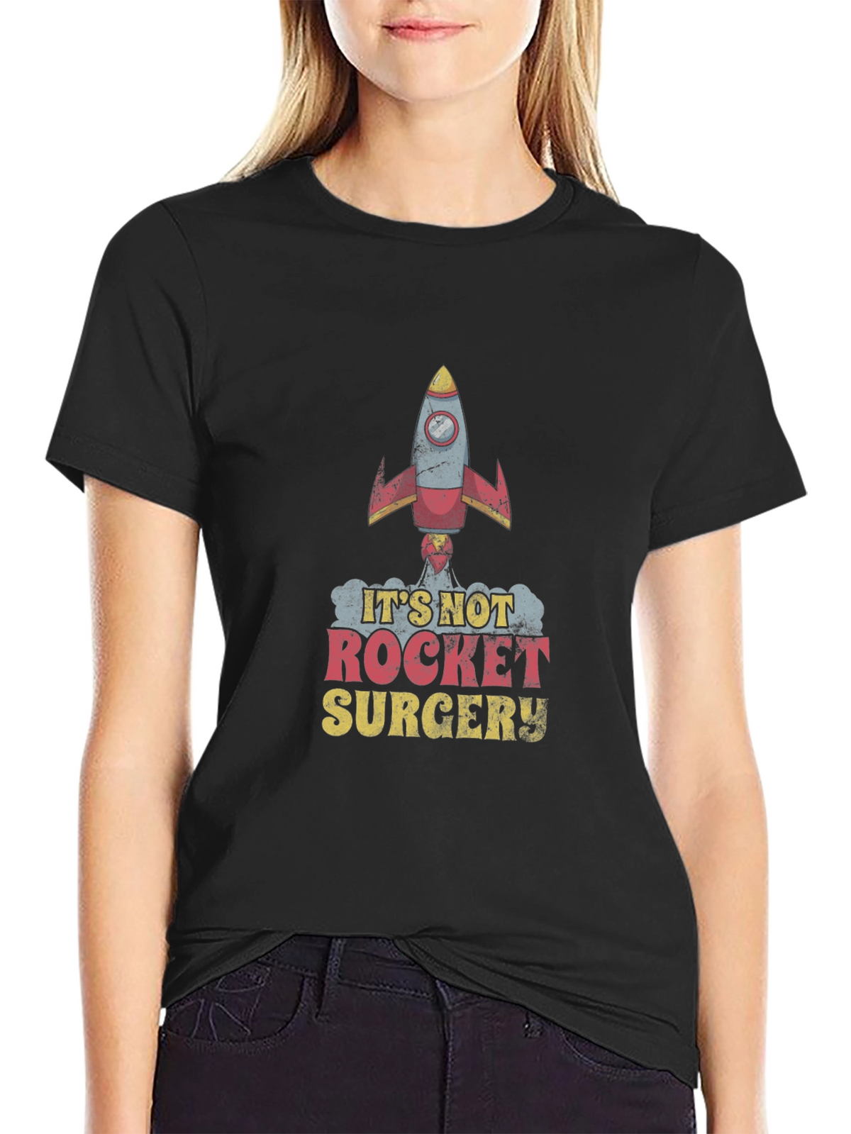 Its Not Rocket Surgery T-Shirt - Black Cotton Tee