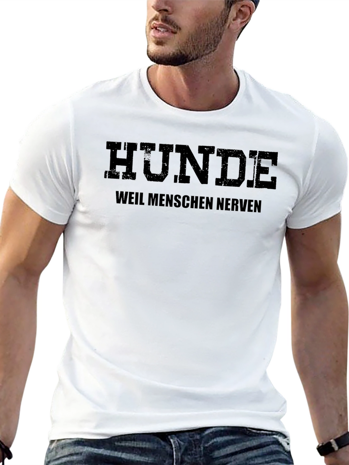 HUNDE Weil Menschen Nerven T-Shirt