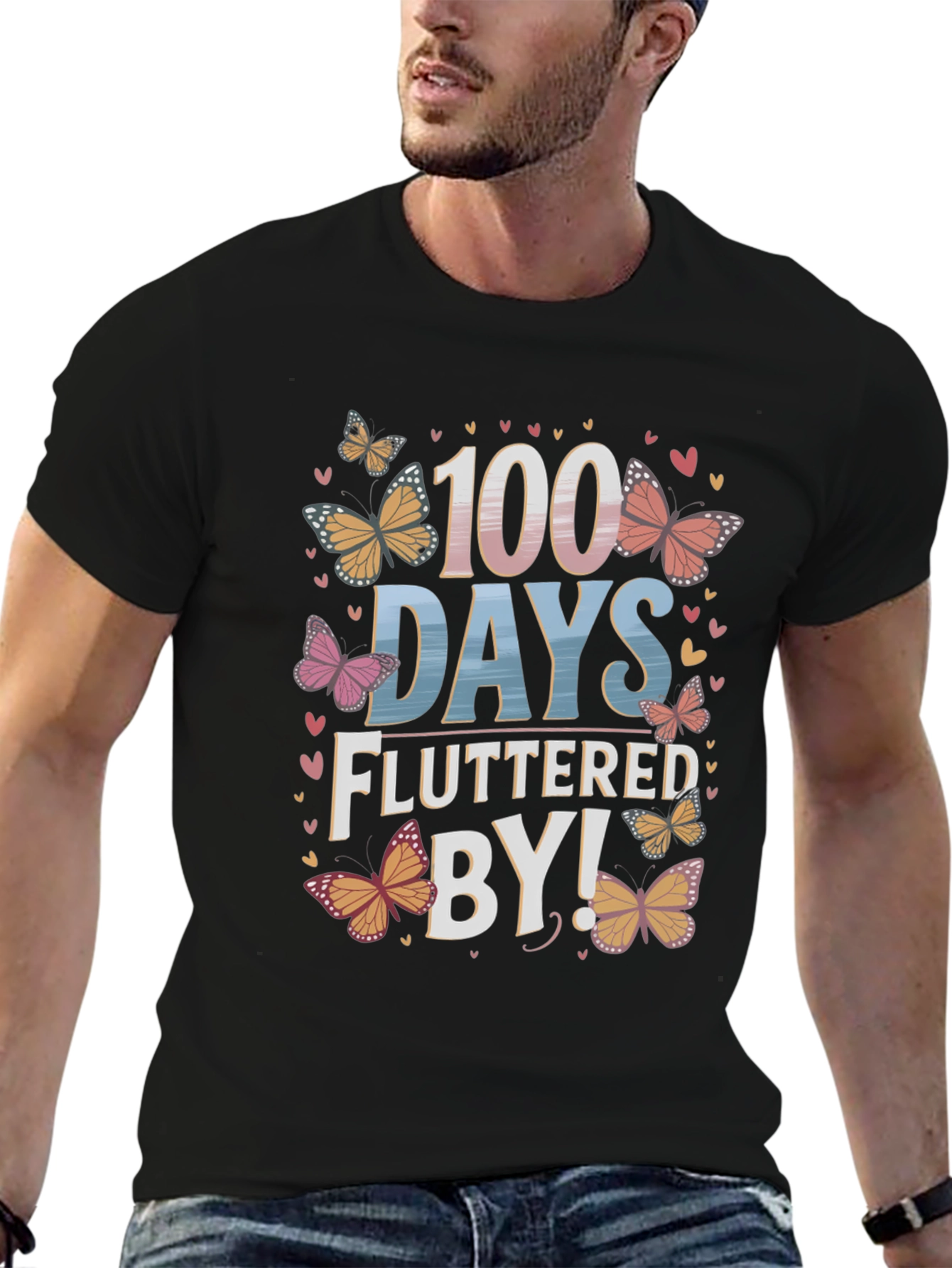100 Days Fluttered By T-Shirt
