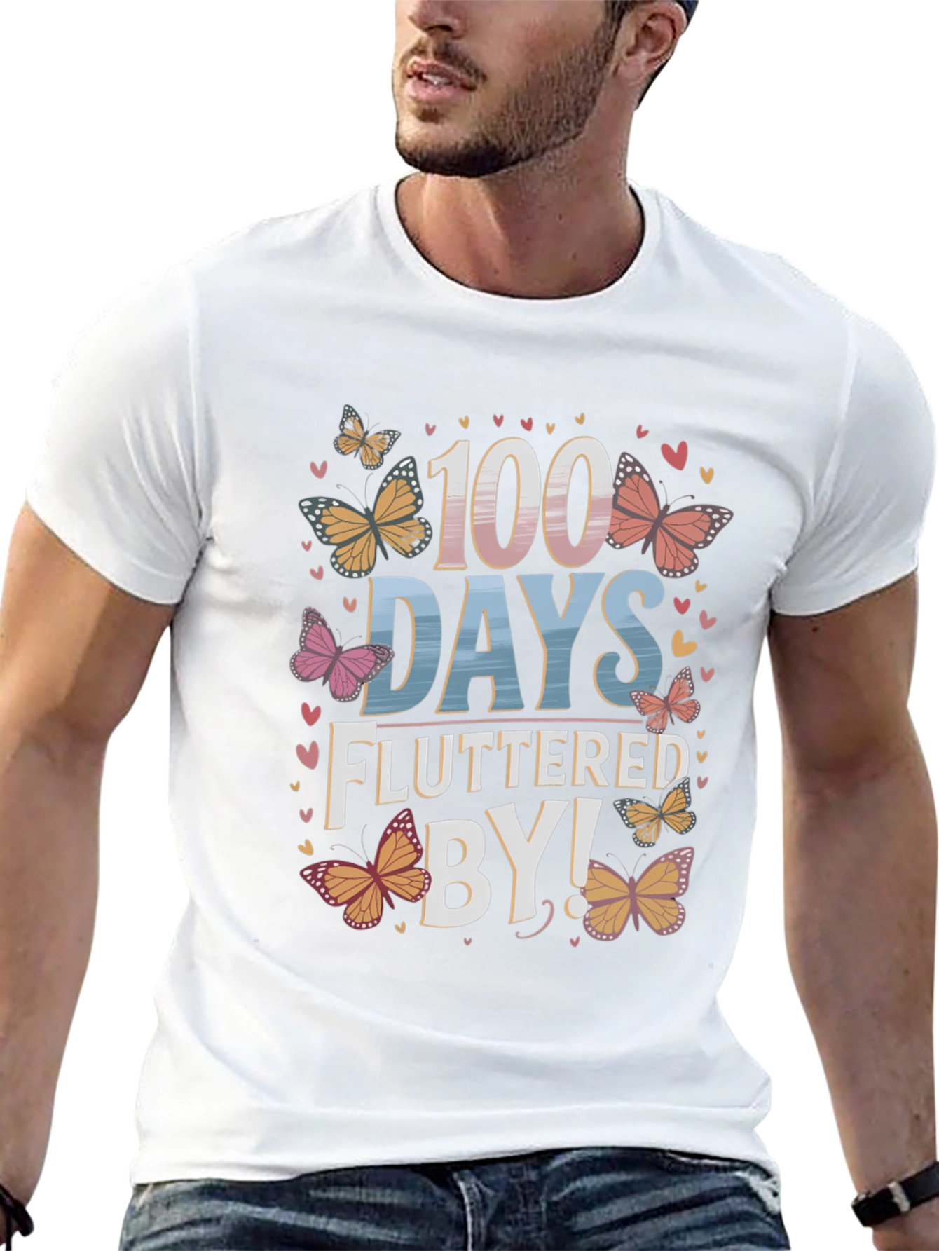 100 Days Fluttered By T-Shirt