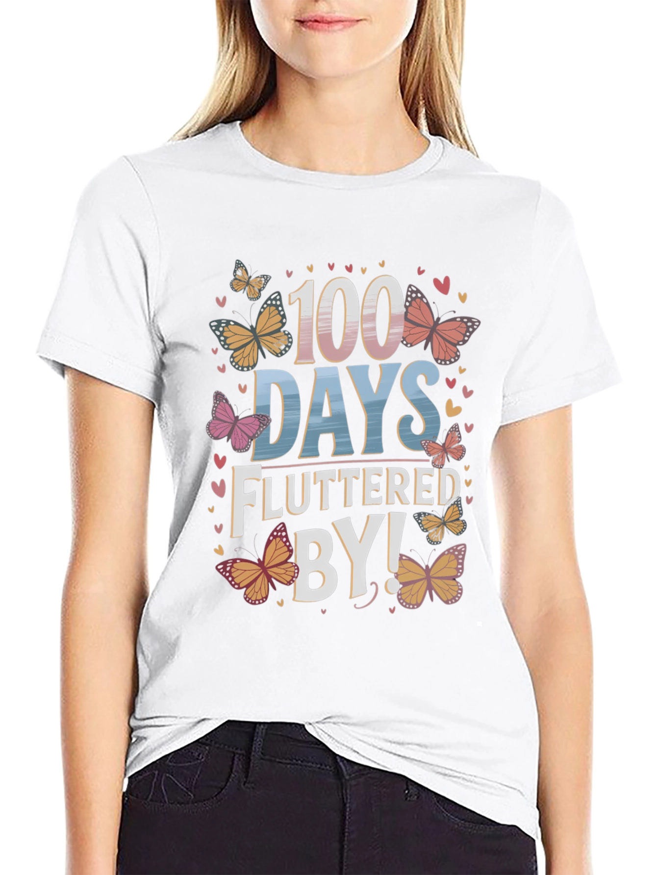 100 Days Fluttered By T-Shirt