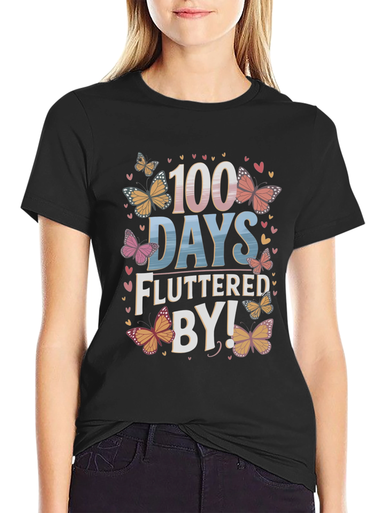 100 Days Fluttered By T-Shirt