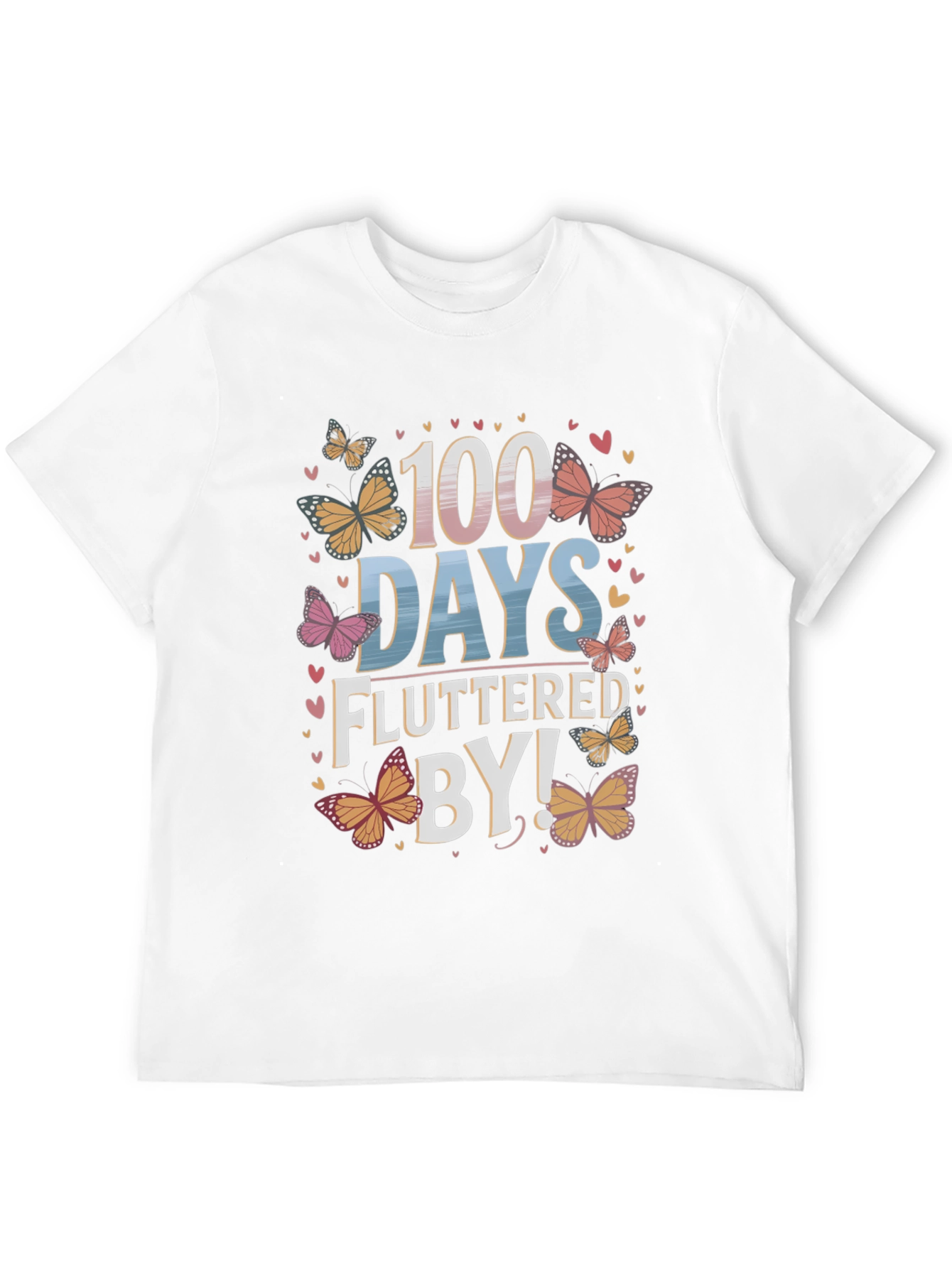 100 Days Fluttered By T-Shirt