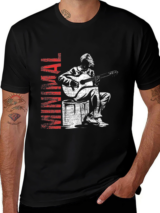 Guitarist Graphic Tee - Vintage Style