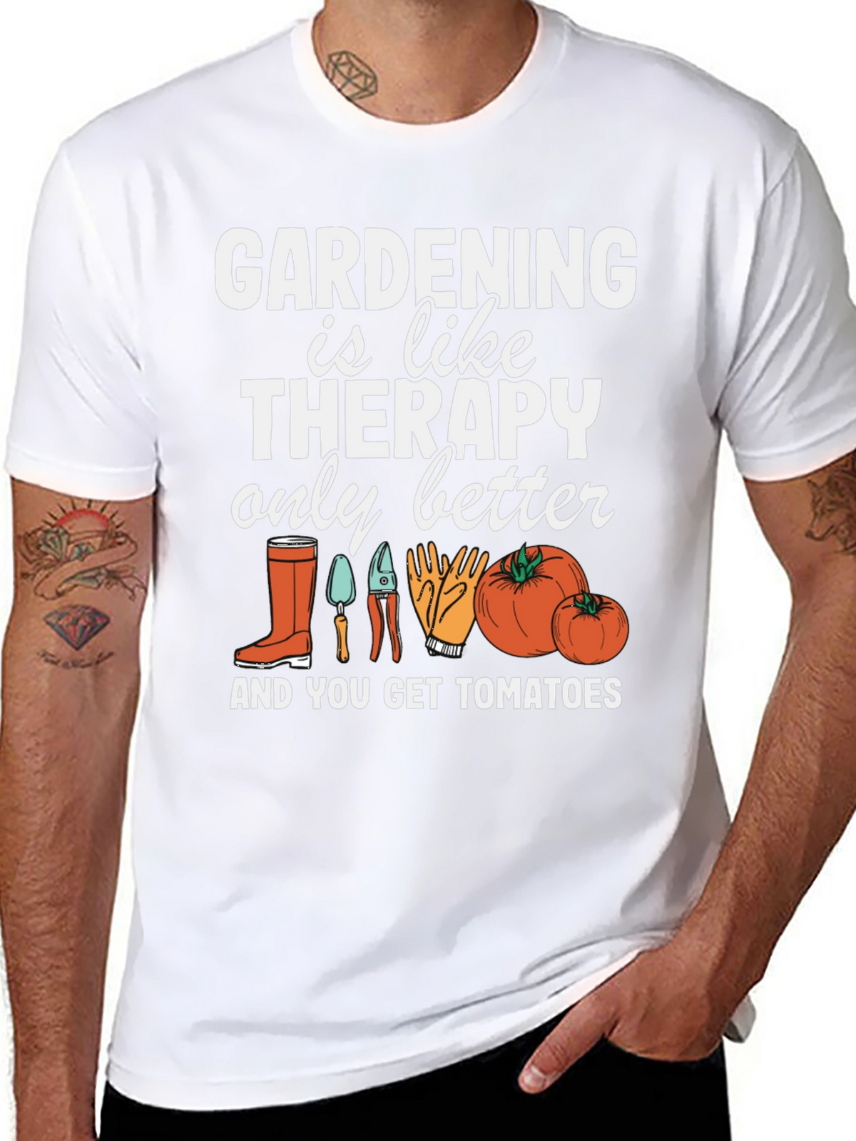 Gardening Therapy T-Shirt Gardener Gift