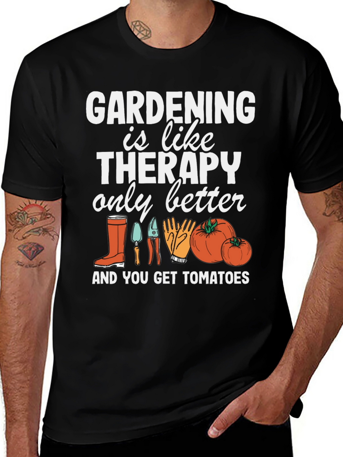 Gardening Therapy T-Shirt Gardener Gift