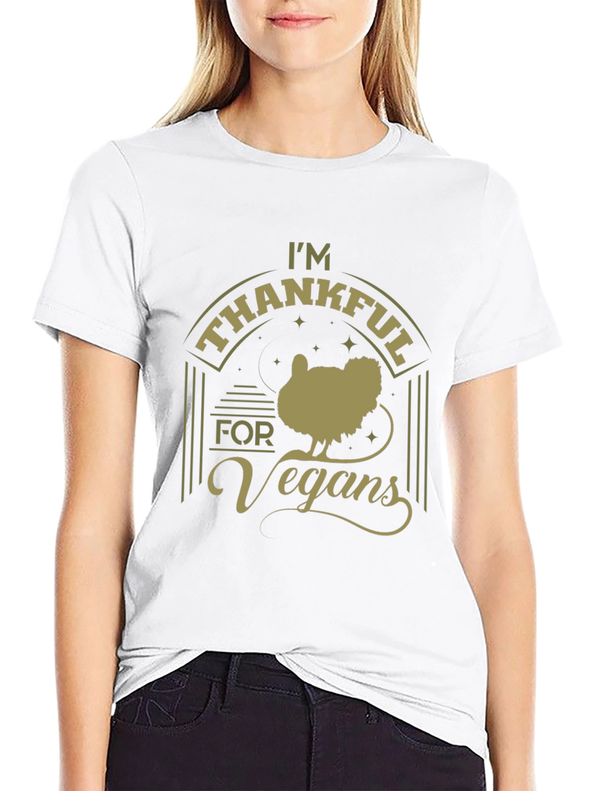 Im Thankful for Vegans Graphic T-Shirt