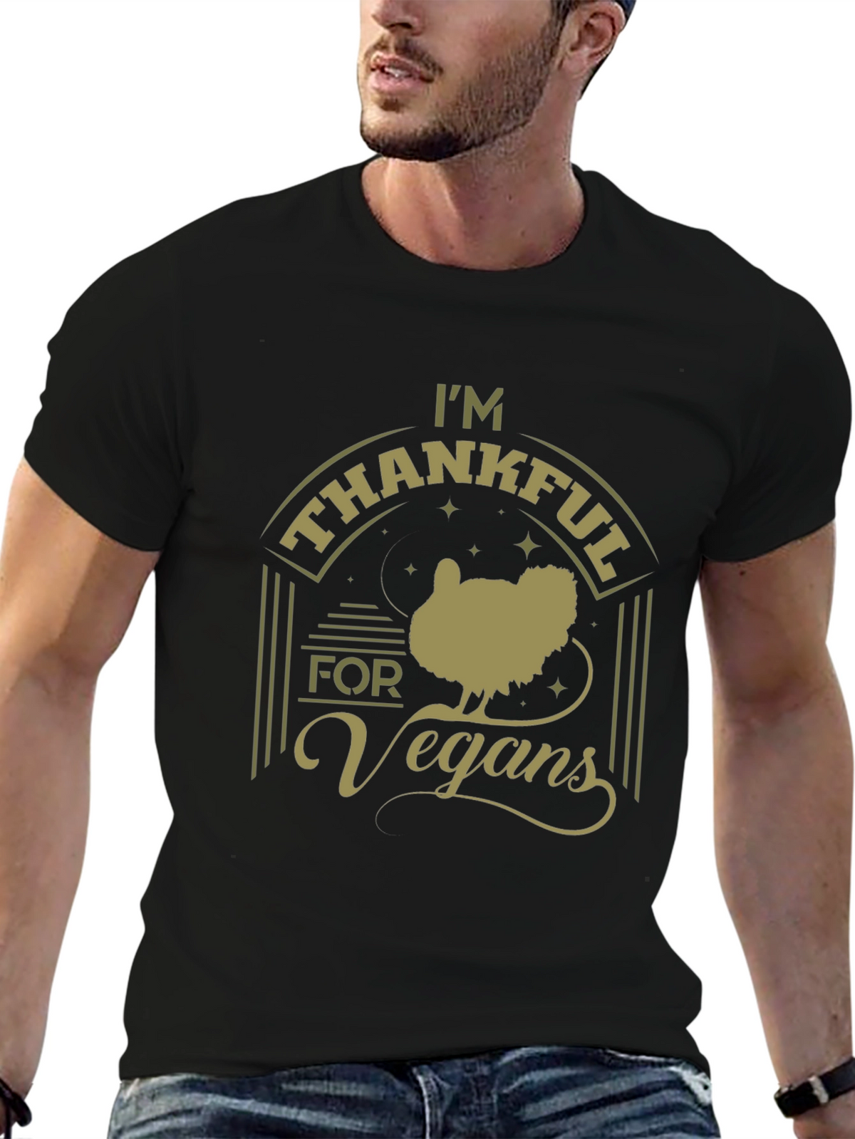 Im Thankful for Vegans Graphic T-Shirt