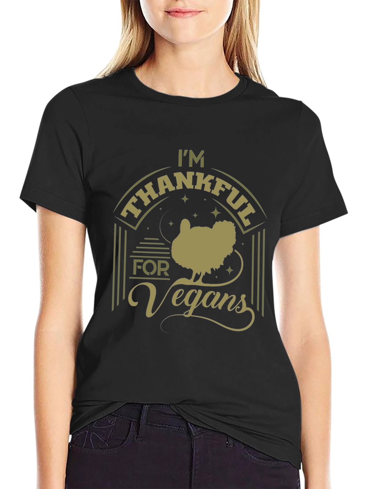 Im Thankful for Vegans Graphic T-Shirt