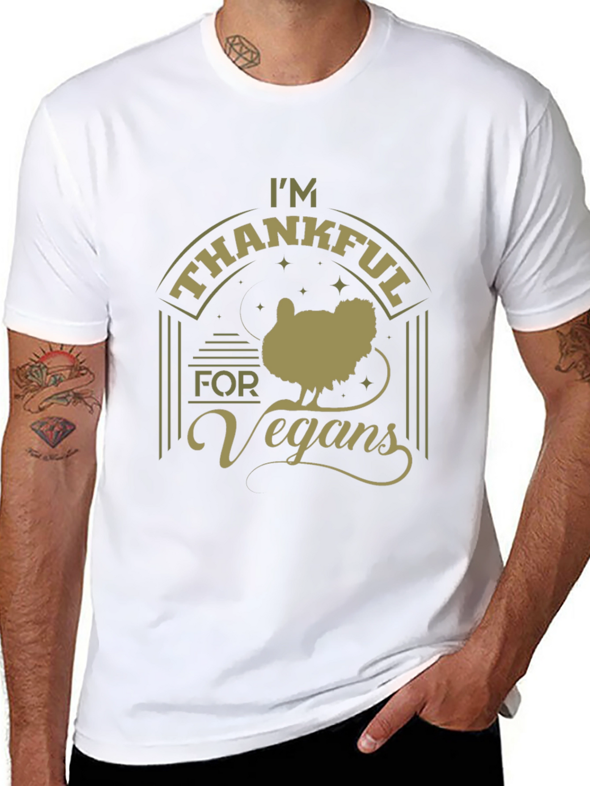 Im Thankful for Vegans Graphic T-Shirt