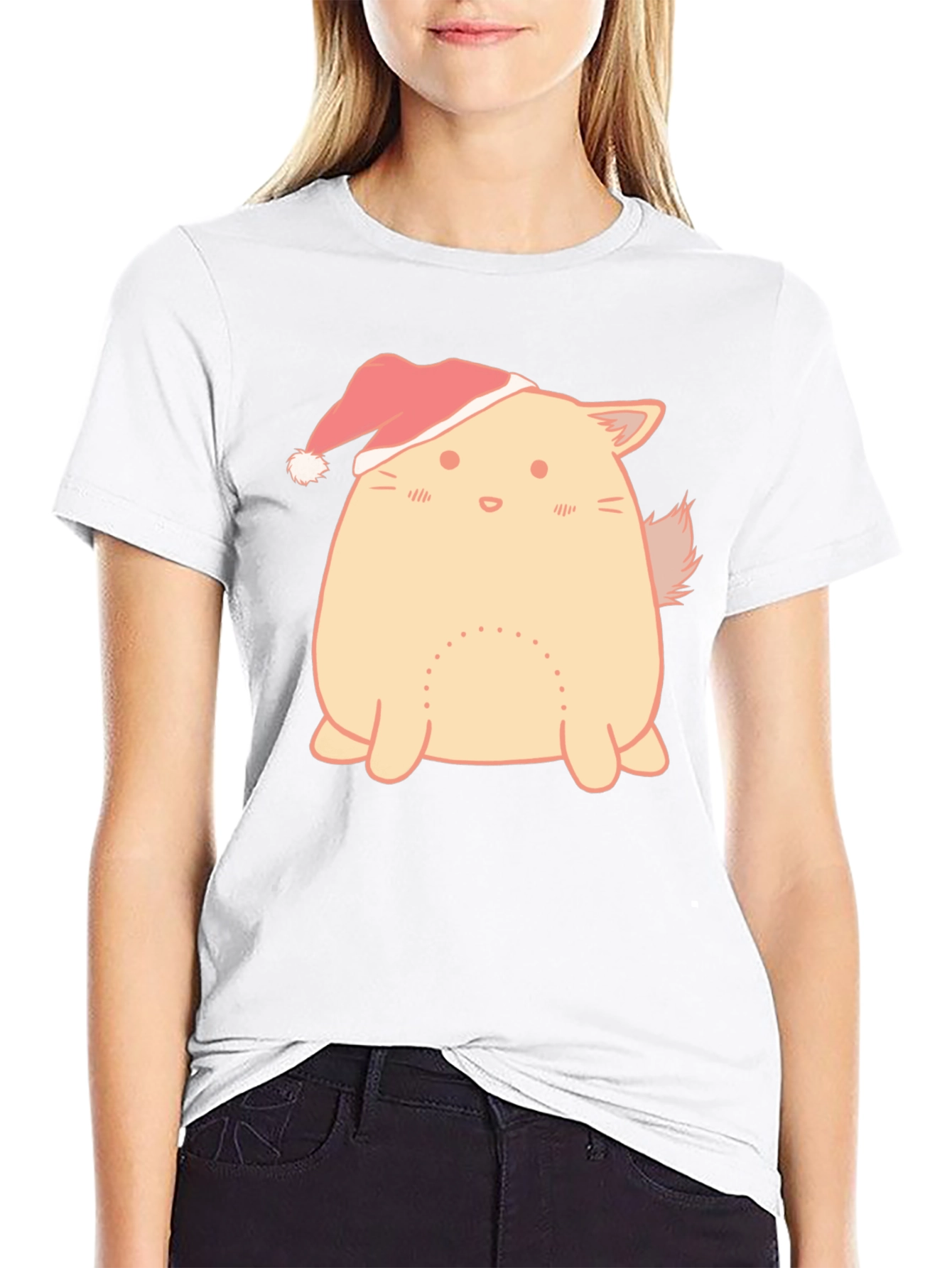 Festive Cat T-Shirt - Holiday Cheer