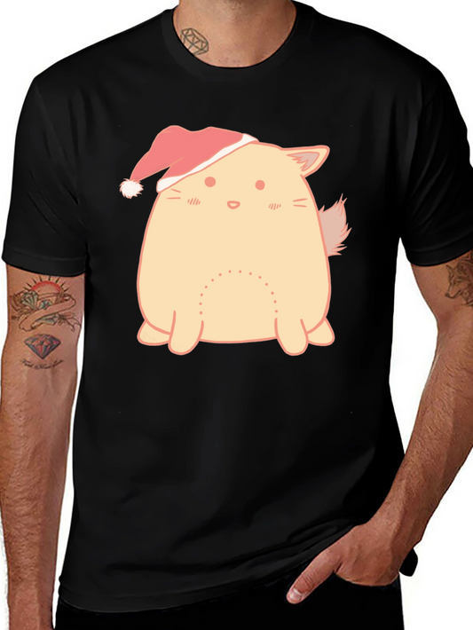 Festive Cat T-Shirt - Holiday Cheer