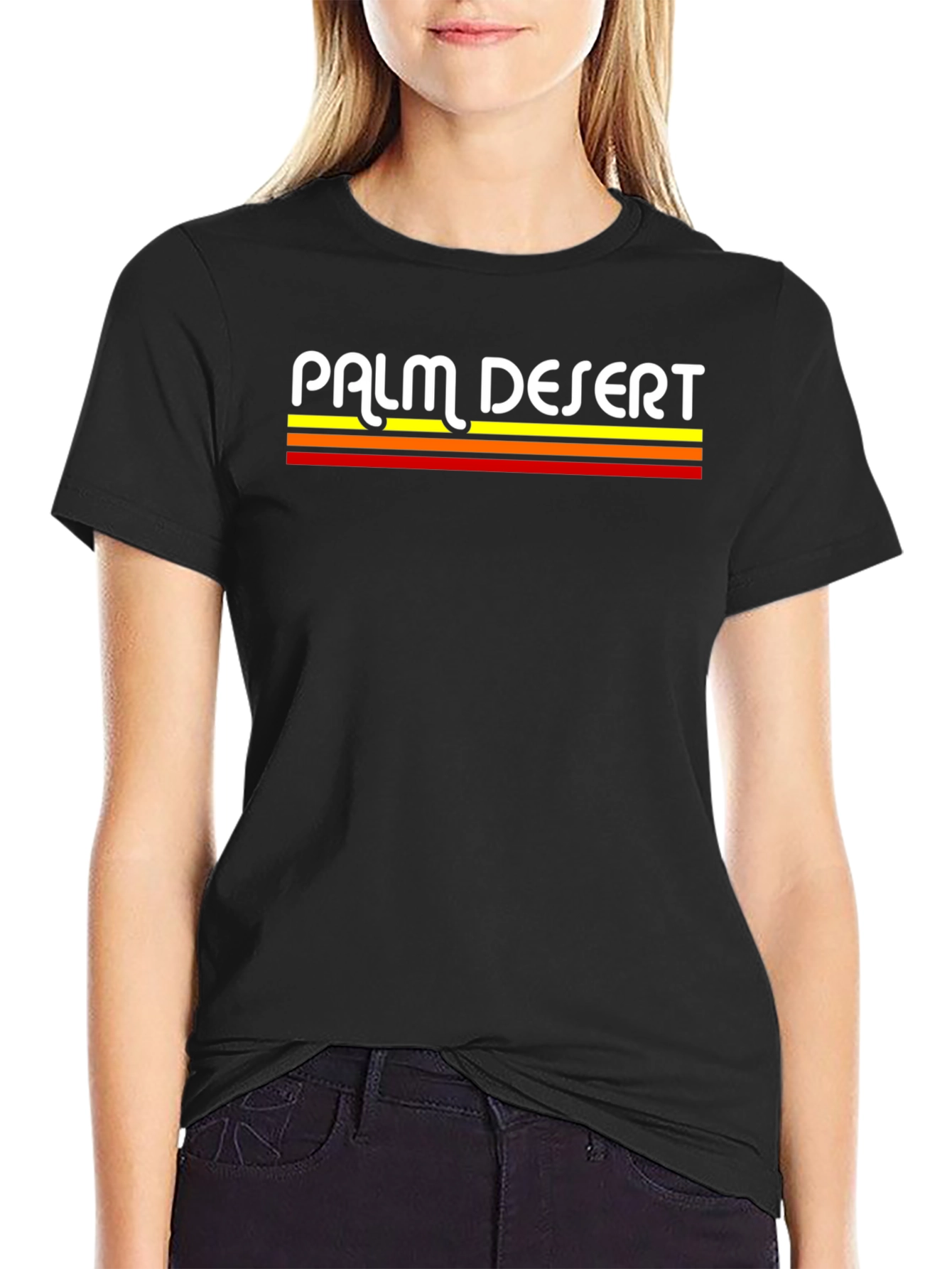 Palm Desert Retro Striped T-Shirt