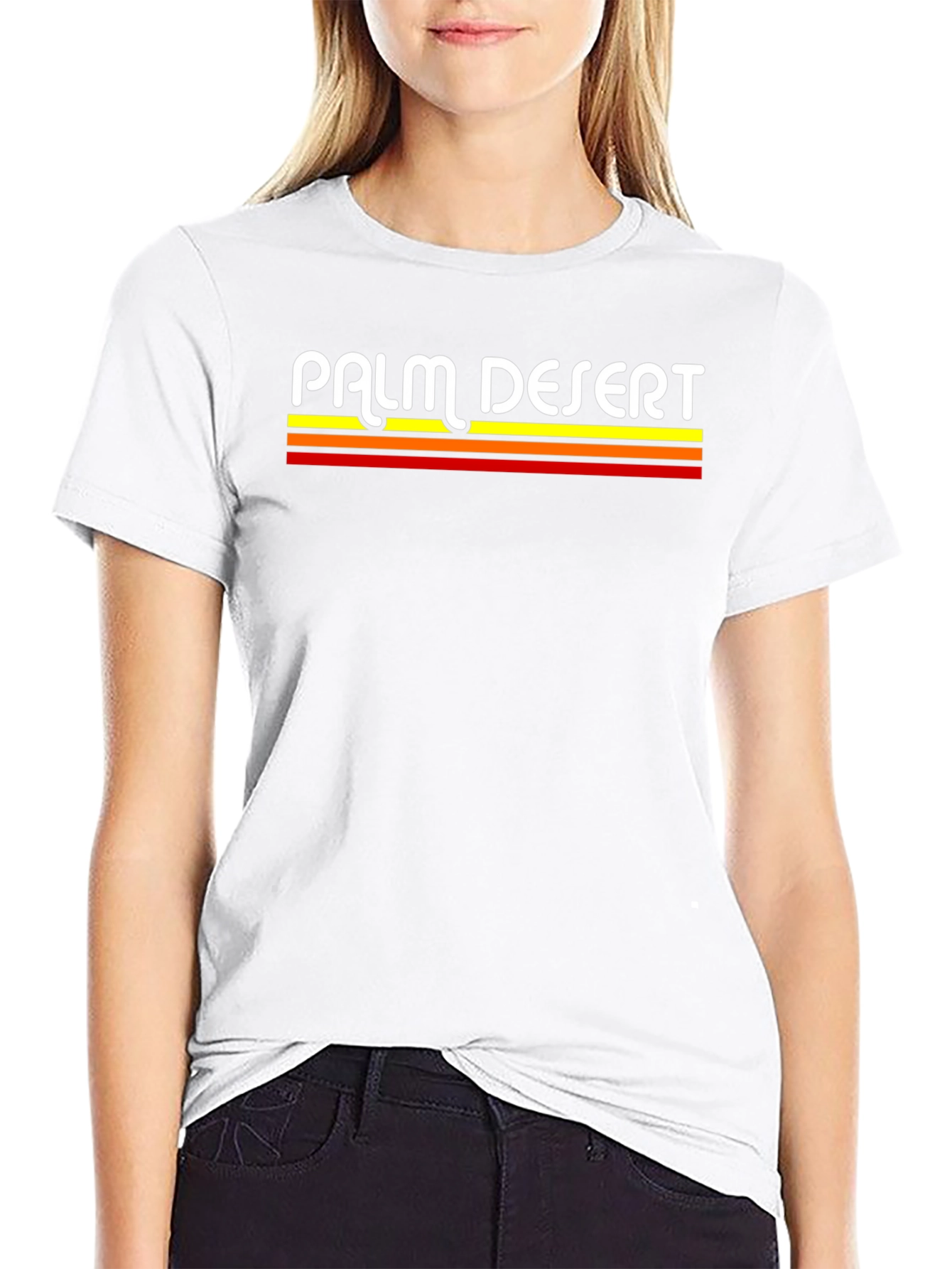 Palm Desert Retro Striped T-Shirt
