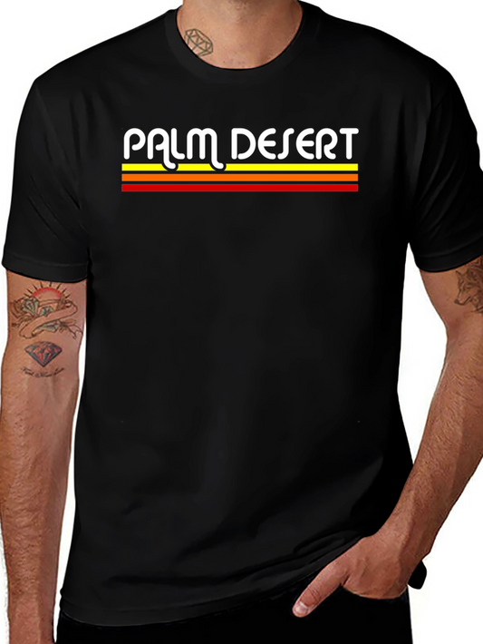 Palm Desert Retro Striped T-Shirt